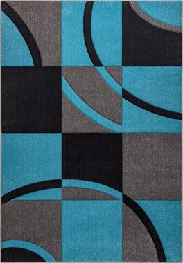 Teppich Josias, Home affaire, rechteckig, Höhe: 16 mm, mit handgearbeitetem Konturenschnitt, flach, Kurzflor, elegant