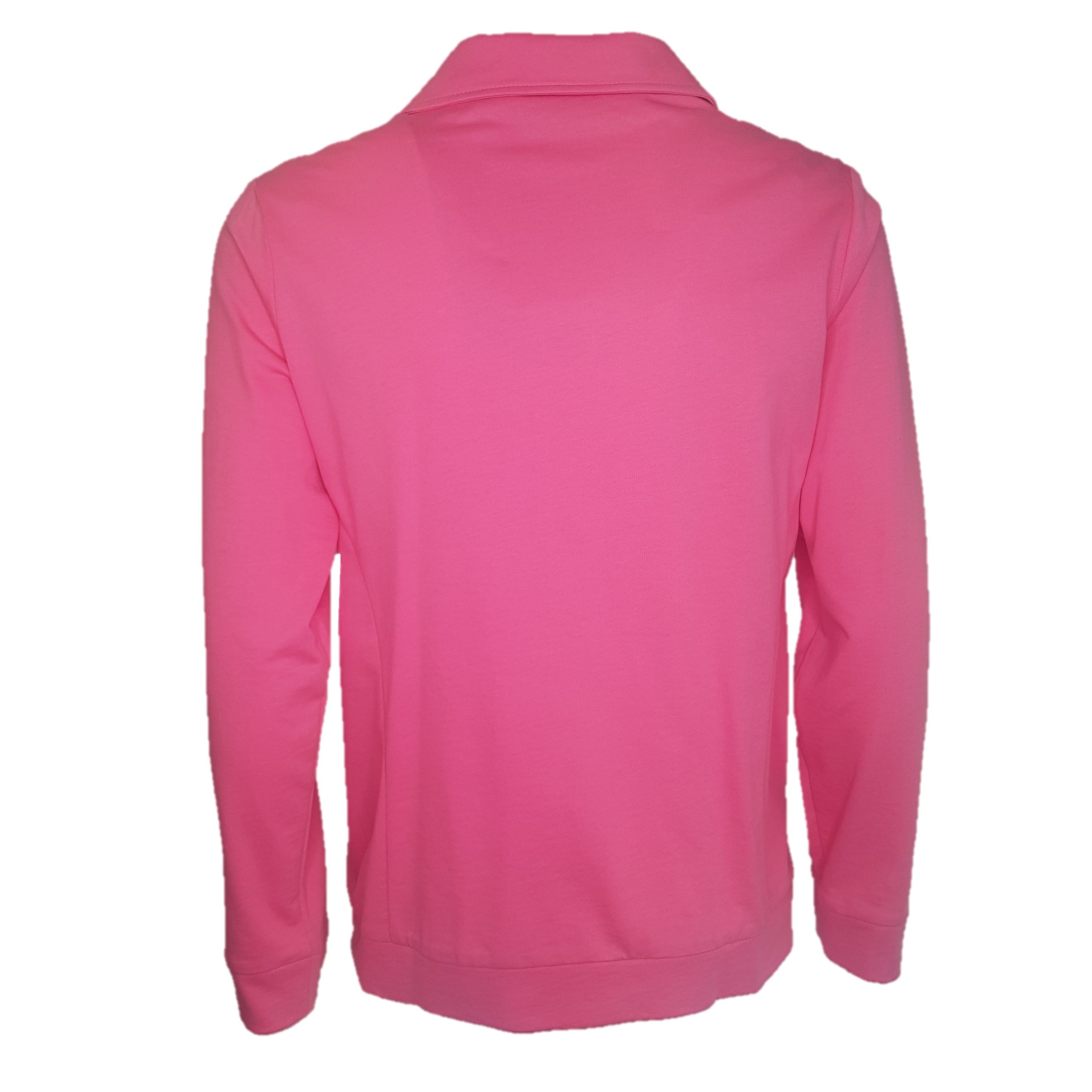 Pink Damen und aus Baumwolle 100% Klein Freizeitjacke Authentic Sport- Sweatjacke