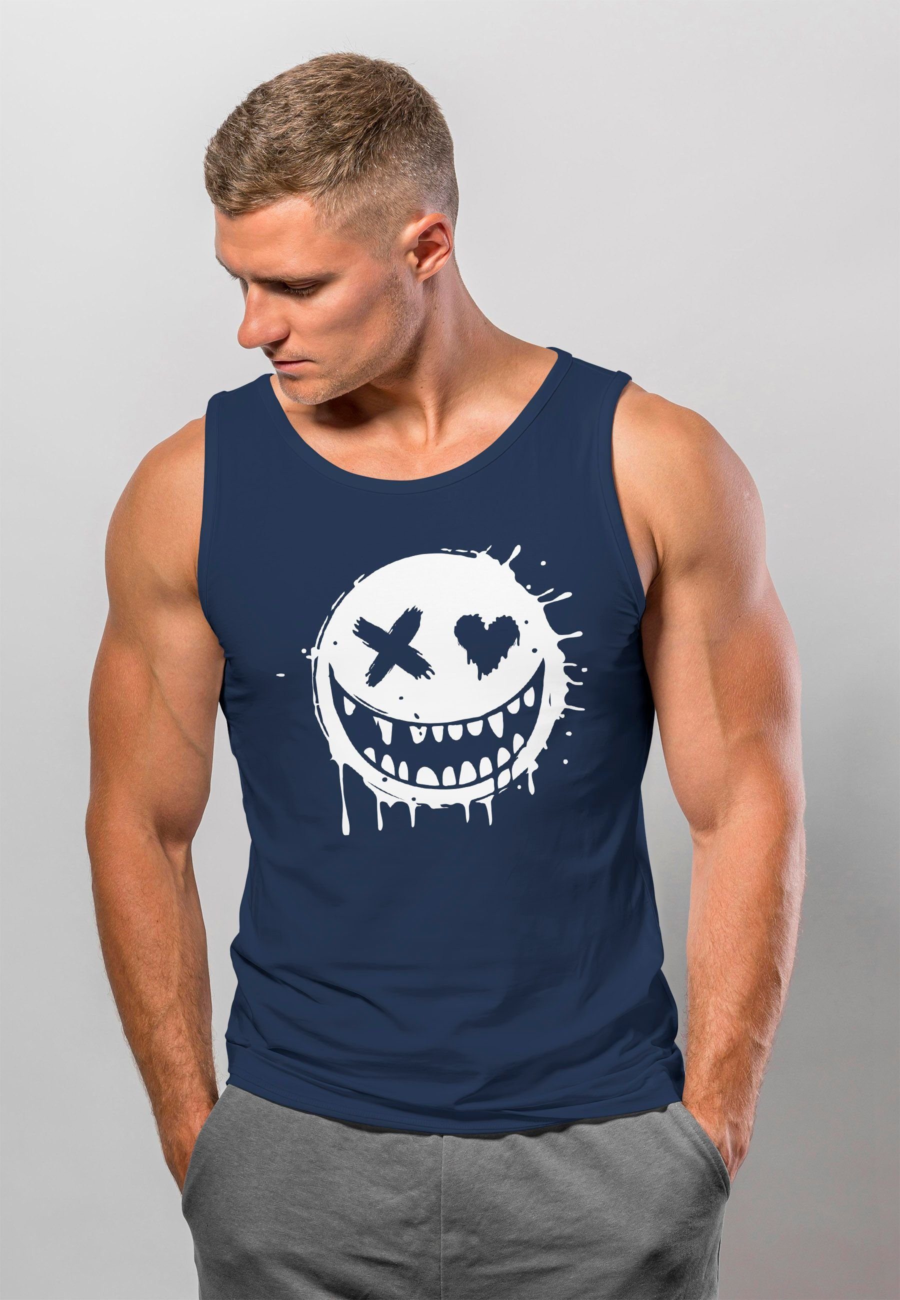 Neverless Tanktop Herren Tank-Top {replace} Muskelshirt mit Print – Bild 2 von 4