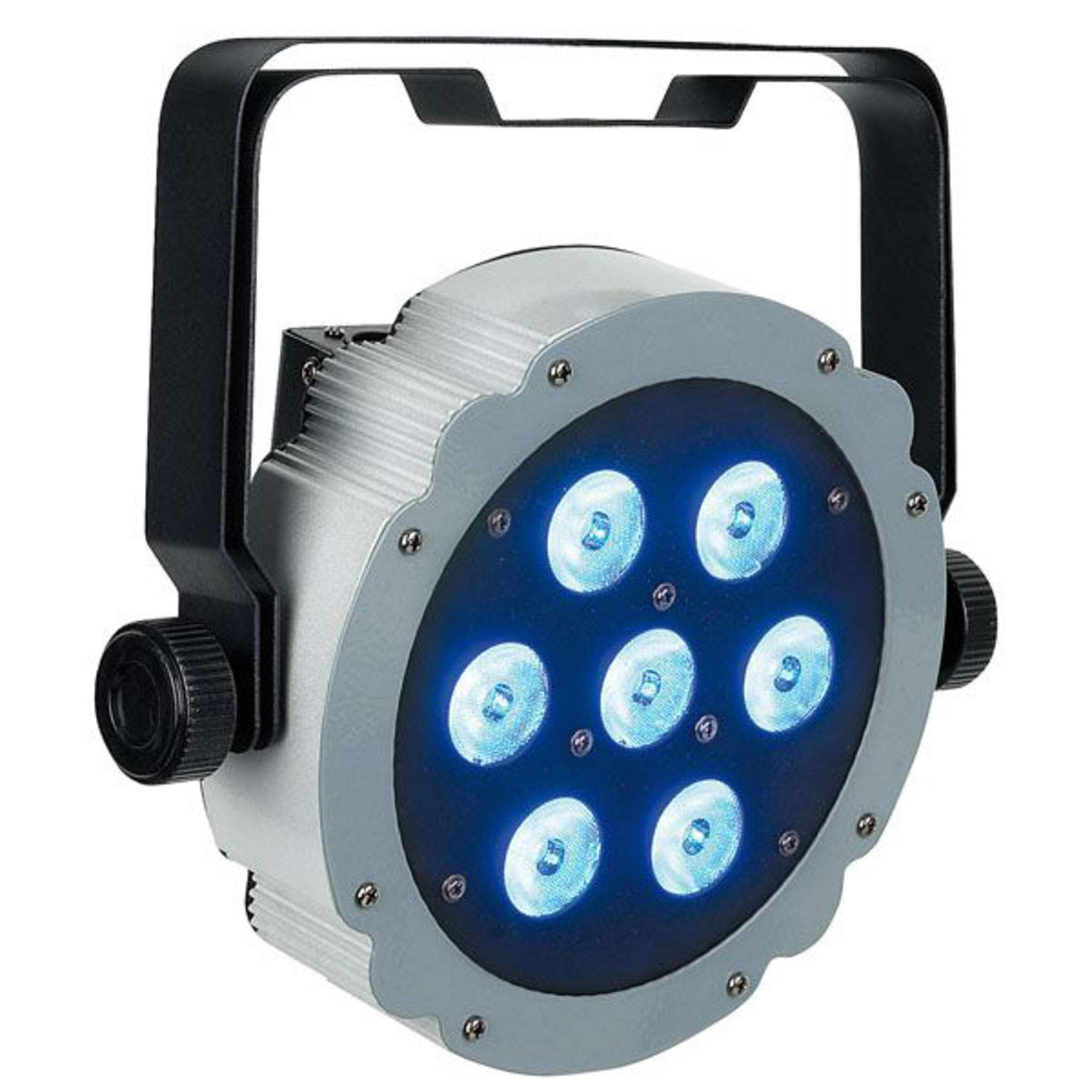 Show tec LED Discolicht, Compact - x 7 LED RGBW PAR Q4 Par Scheinwerfer 3W 7