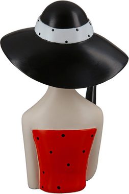 GILDE Dekofigur Figur Lady mit schwarzem Hut (1 St)