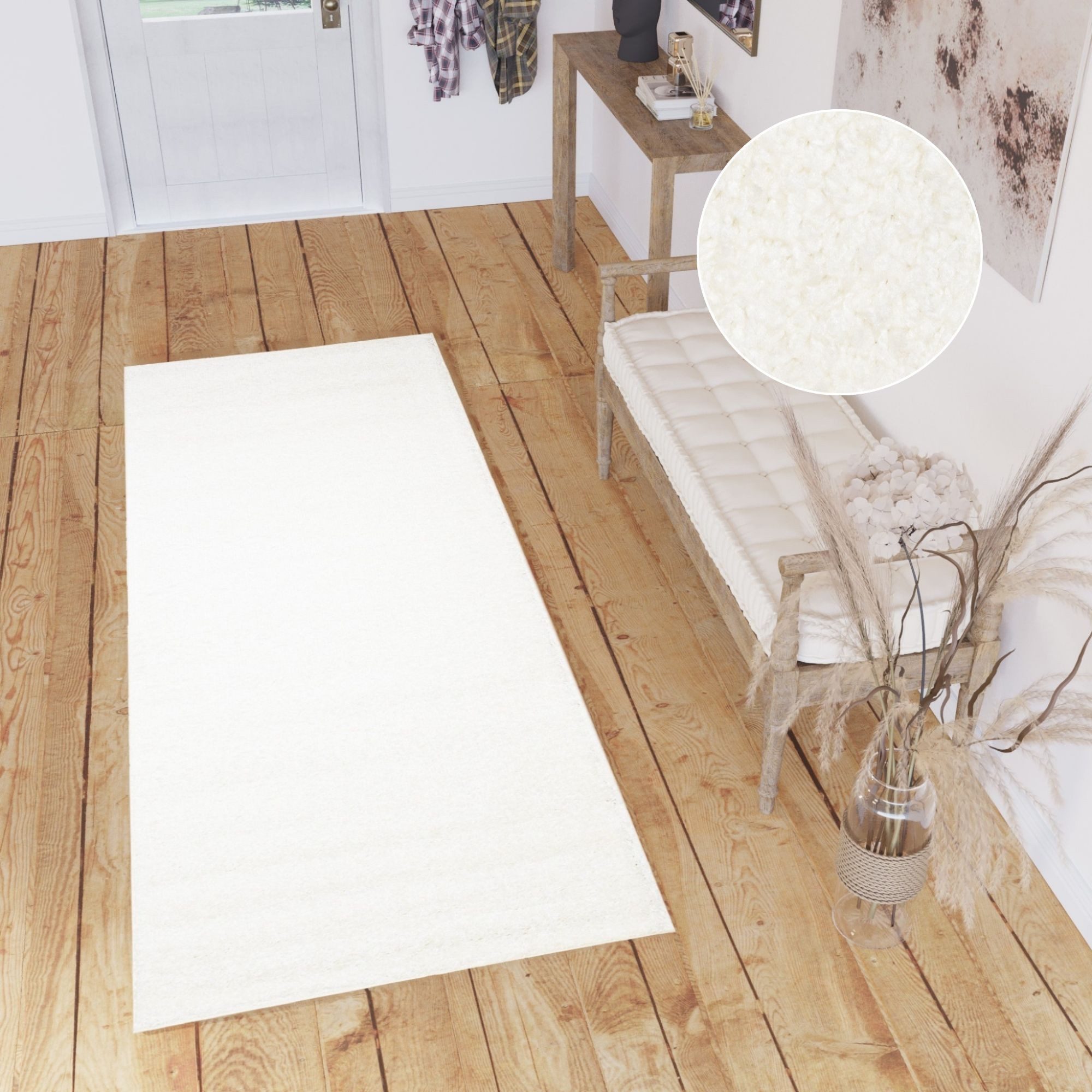 Tapiso Hochflor-Läufer DELHI, rechteckig, Höhe: 30 günstig online kaufen