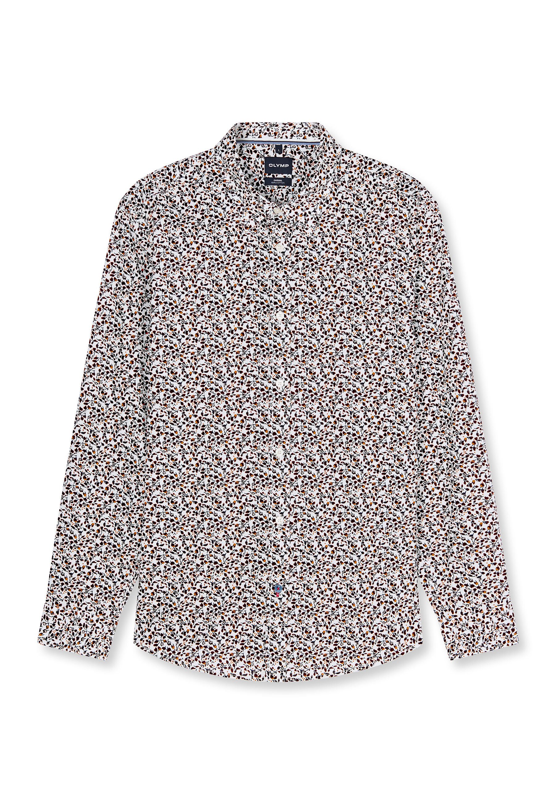 OLYMP Langarmhemd OLYMP Casual, Regular Fit, Kent