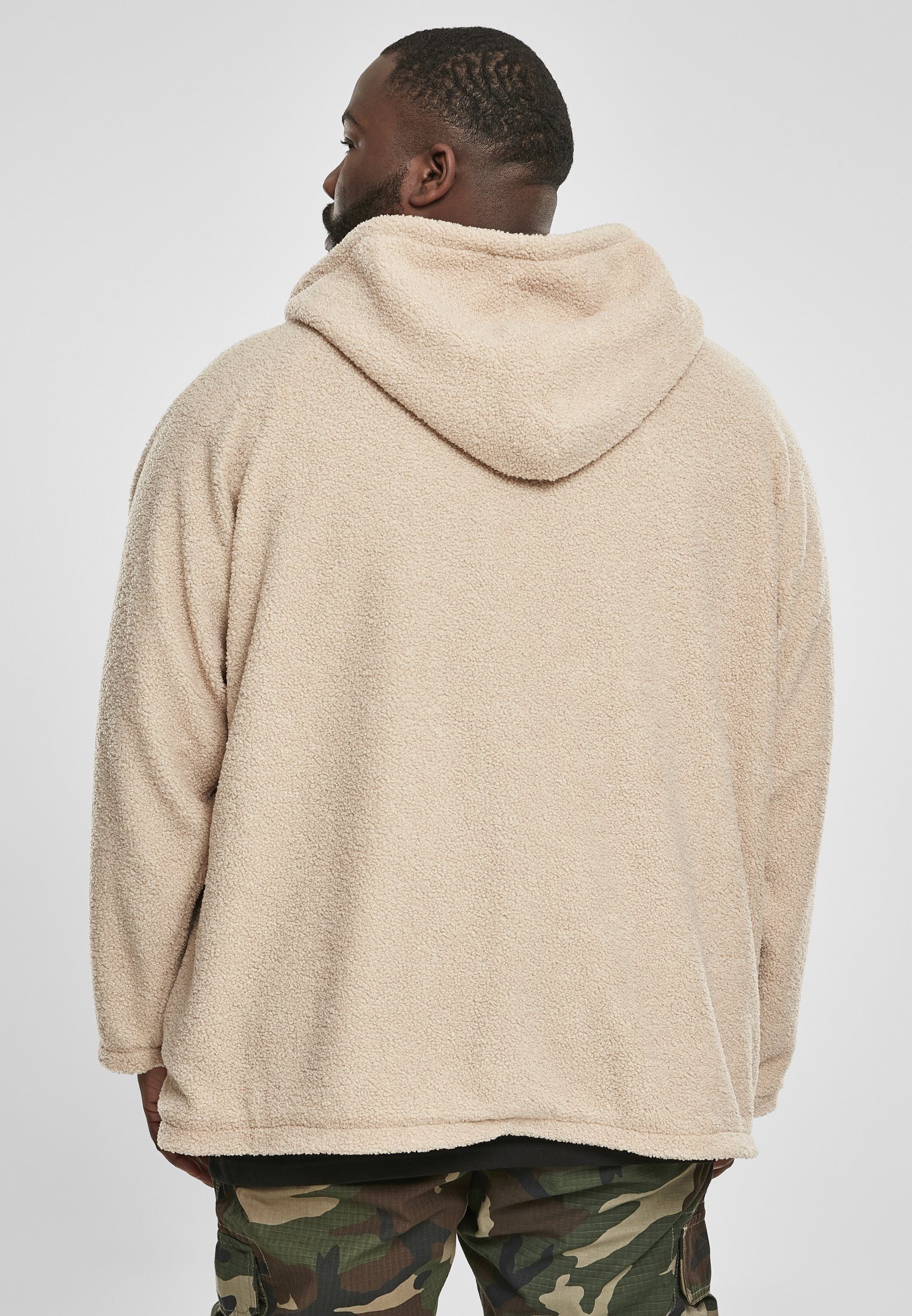 URBAN CLASSICS Kapuzenpullover Urban Classics Herren Hooded Sherpa Zip Jacket (1-tlg)