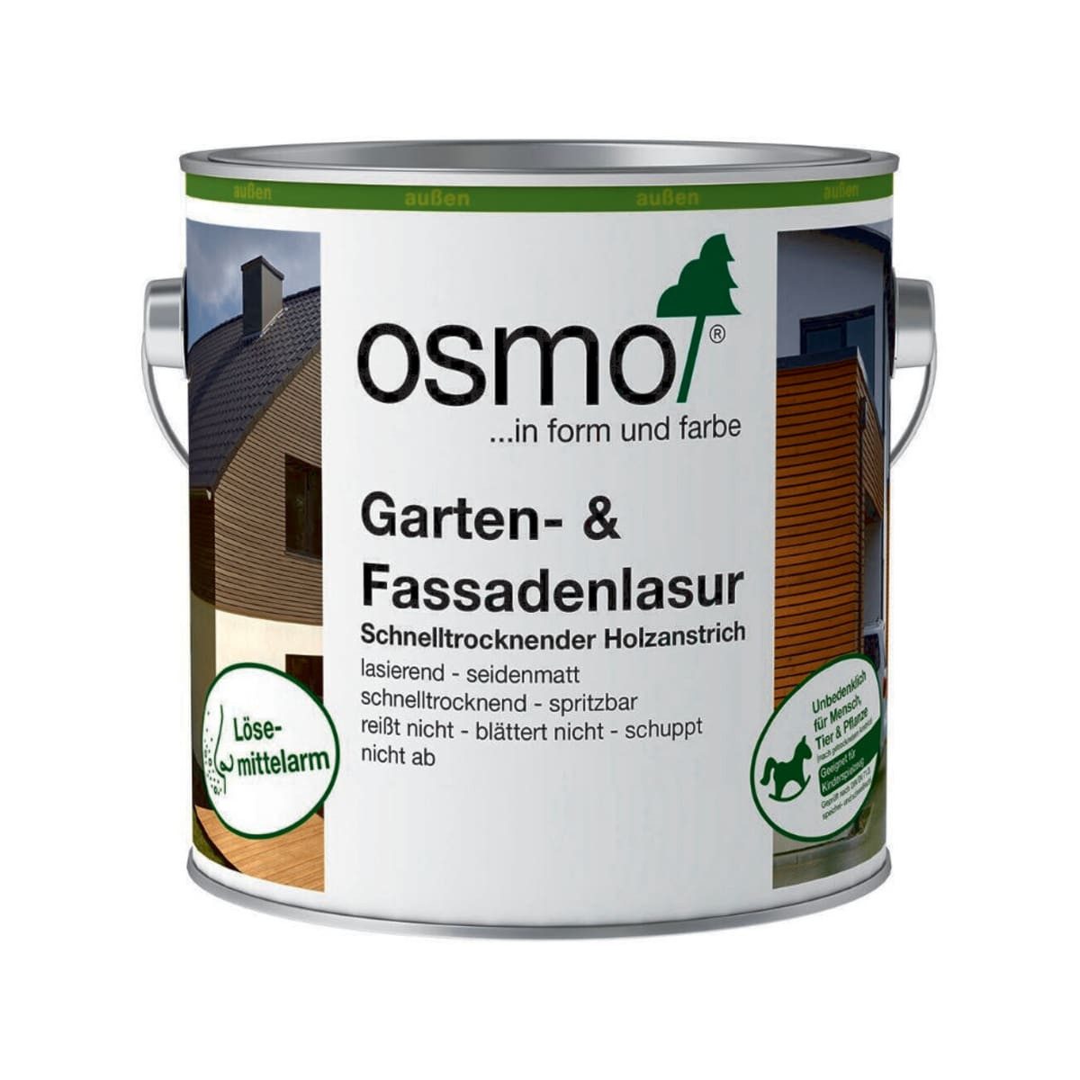 osmo Lasur Garten- und Fassadenlasur für Außen Palisander