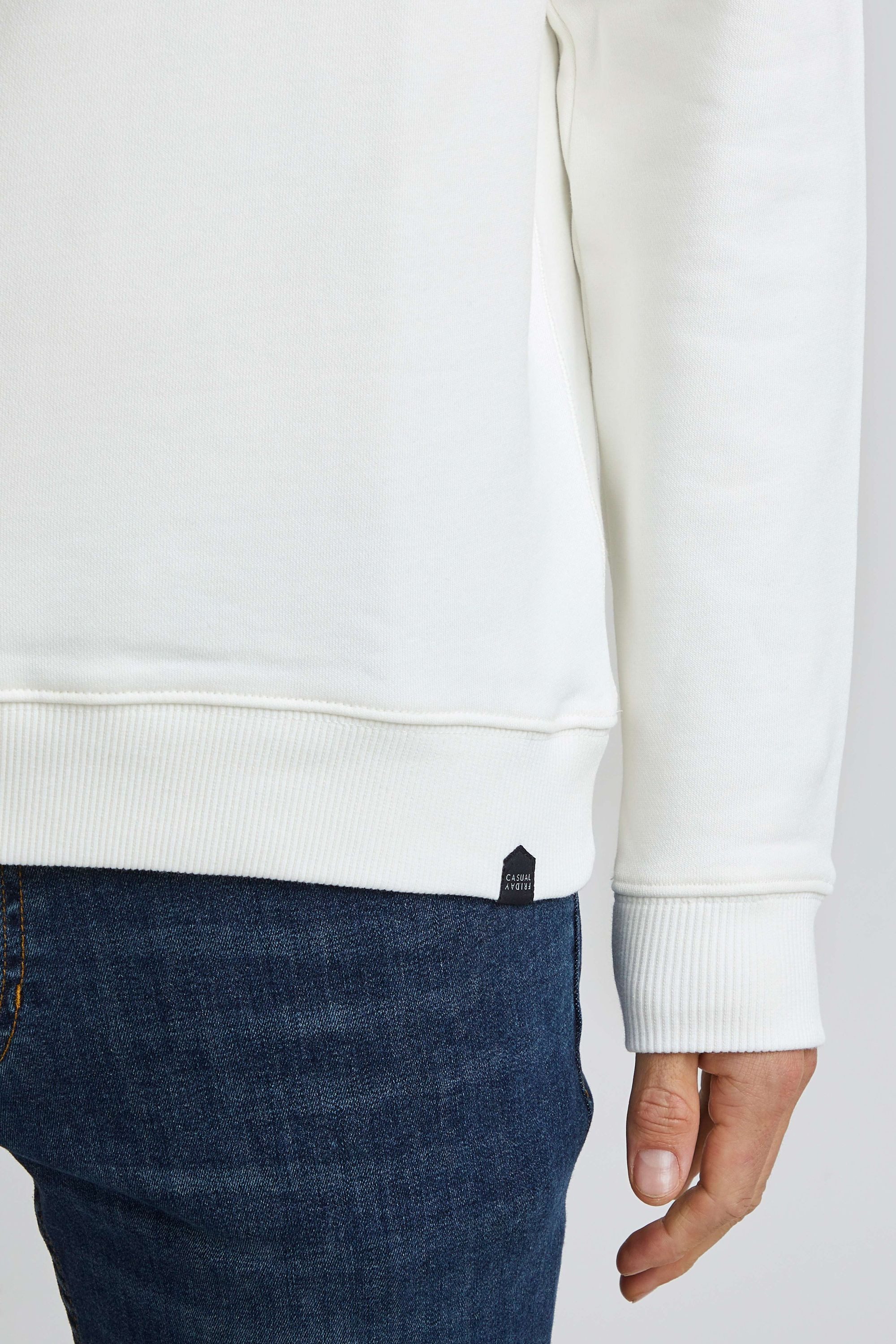 Casual Friday Rundhalspullover CFSeverin Rundhalspullover mit Schriftzug