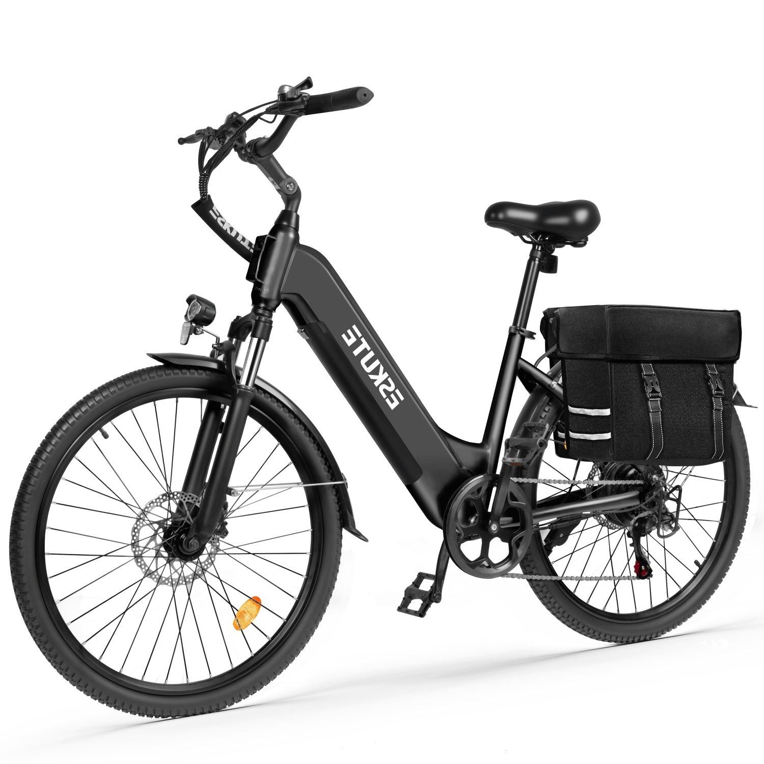 Eskute E-Bike C202 250W 48V 17.5Ah Elektrofahrrad, 20 Zoll mit Zubehör, 7 Gang, 840,00 Wh
