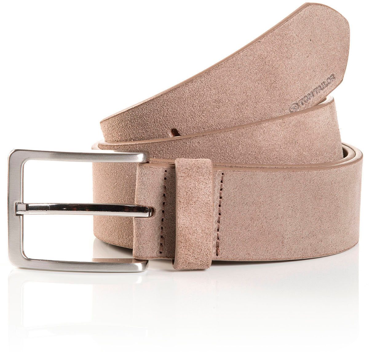 TOM TAILOR Synthetikgürtel Veloursgürtel, Freizeit- und Anzugsgürtel, bis G günstig online kaufen