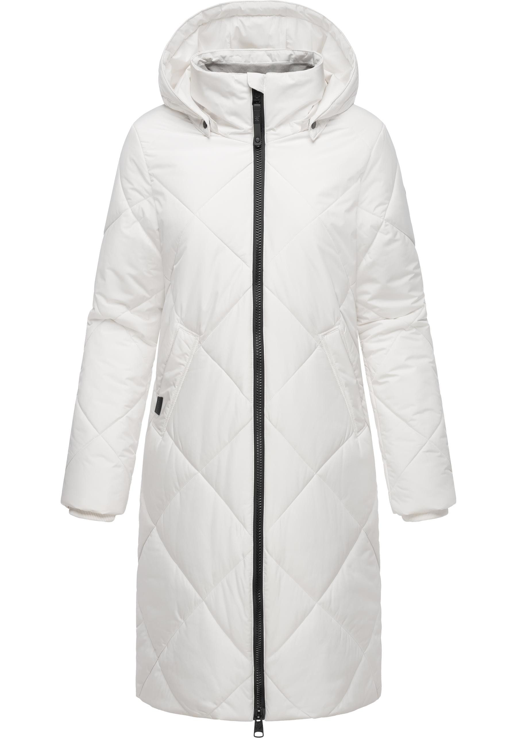 Ragwear Steppmantel Rebela stylischer Winterparka mit abnehmbarer Kapuze