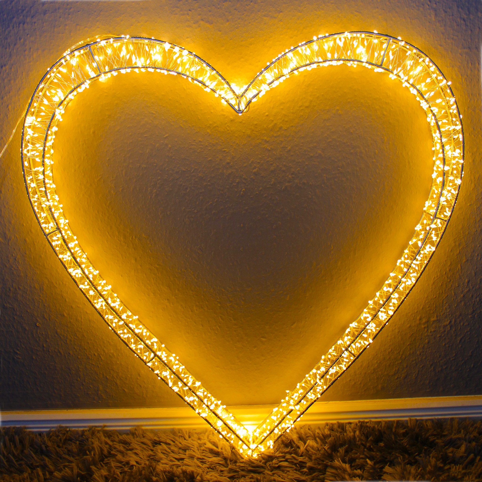 Arnusa LED Dekolicht Leuchtherz 62x60x5cm 1440 günstig online kaufen