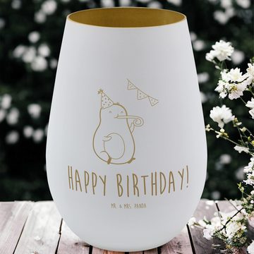Mr. & Mrs. Panda Windlicht Avocado Geburtstag - Weiß - Geschenk, Überraschung, Veggie, Vegan, Te (1 St), Matteffekt