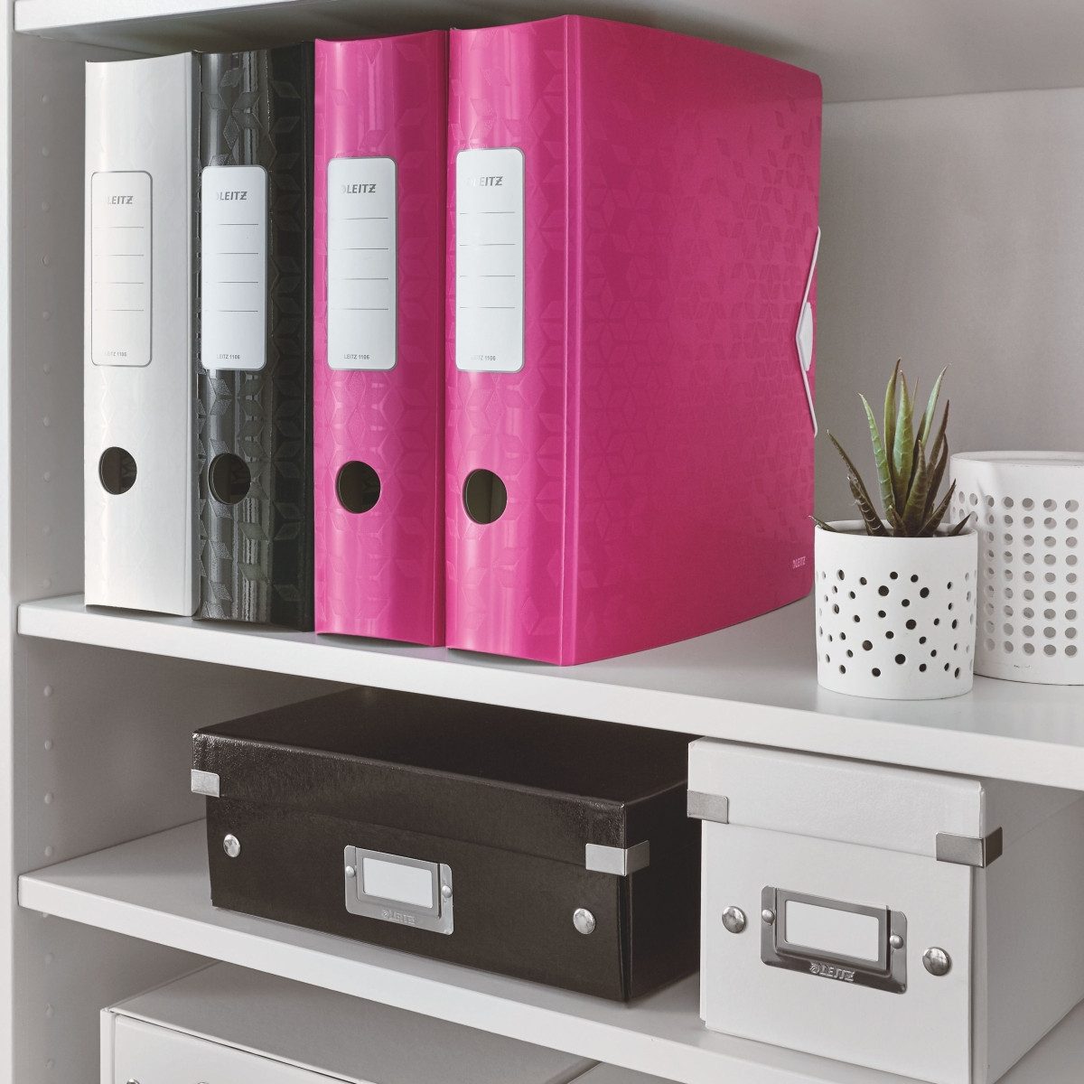 LEITZ Aktenordner Ordner Active Wow 180 Grad 8cm pink metallic