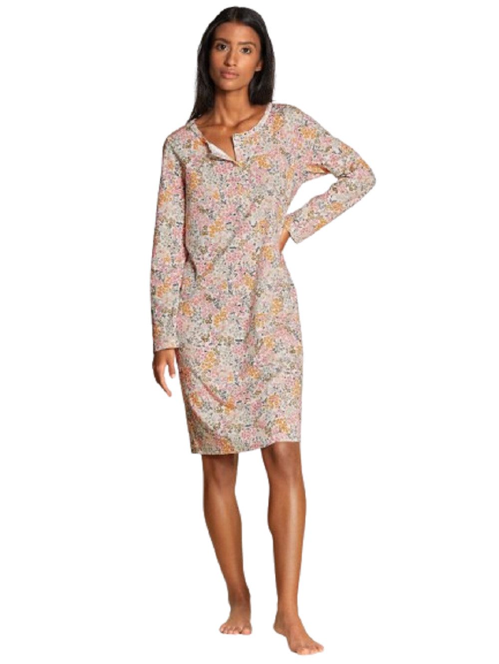 CALIDA Nachthemd Calida Nachthemd Langarm 33429 honeycomb (1 Stück, 1-tlg., 1 Stück)