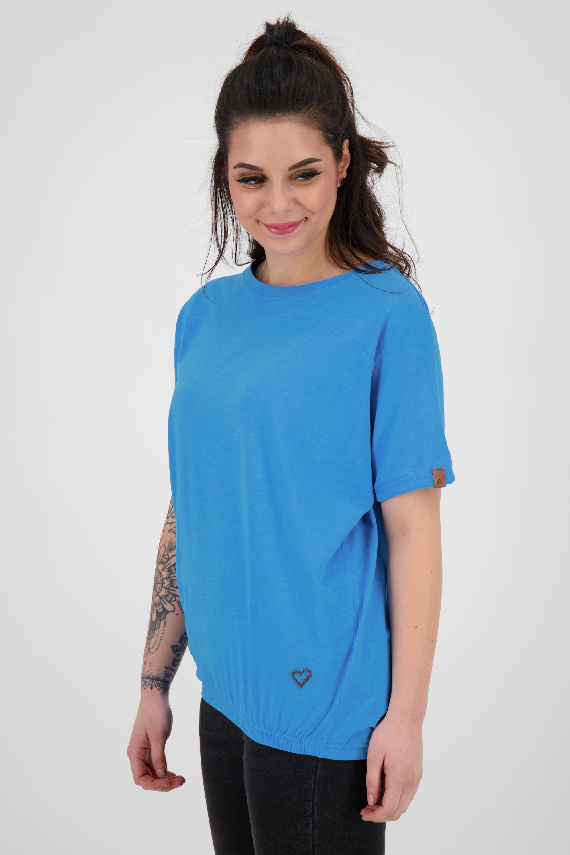 & T-Shirt Kickin Alife Damen DiniAK cobalt T-Shirt