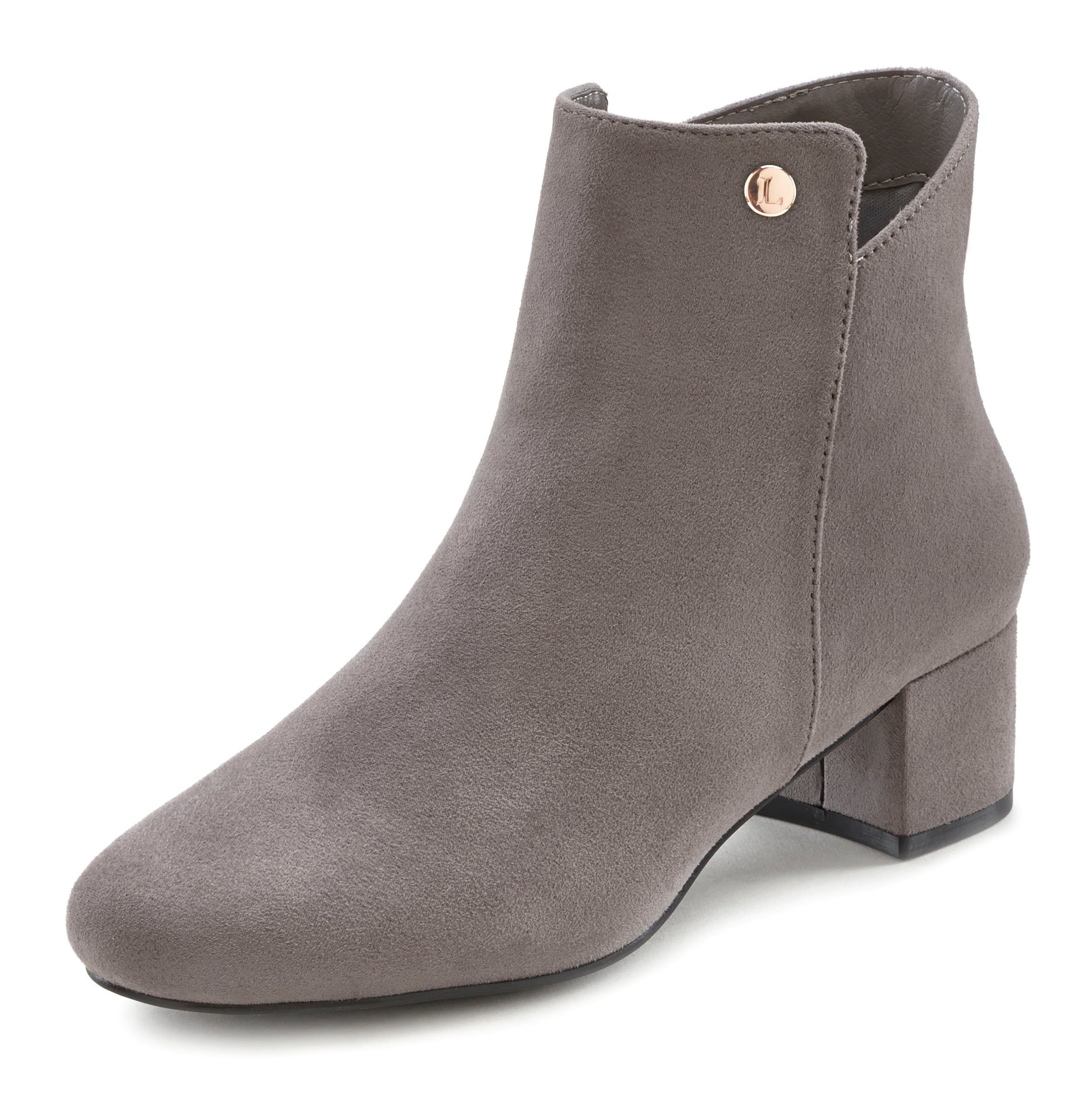 LASCANA Sommerstiefelette Stiefelette mit bequemen Blockabsatz, Ankle Boots günstig online kaufen