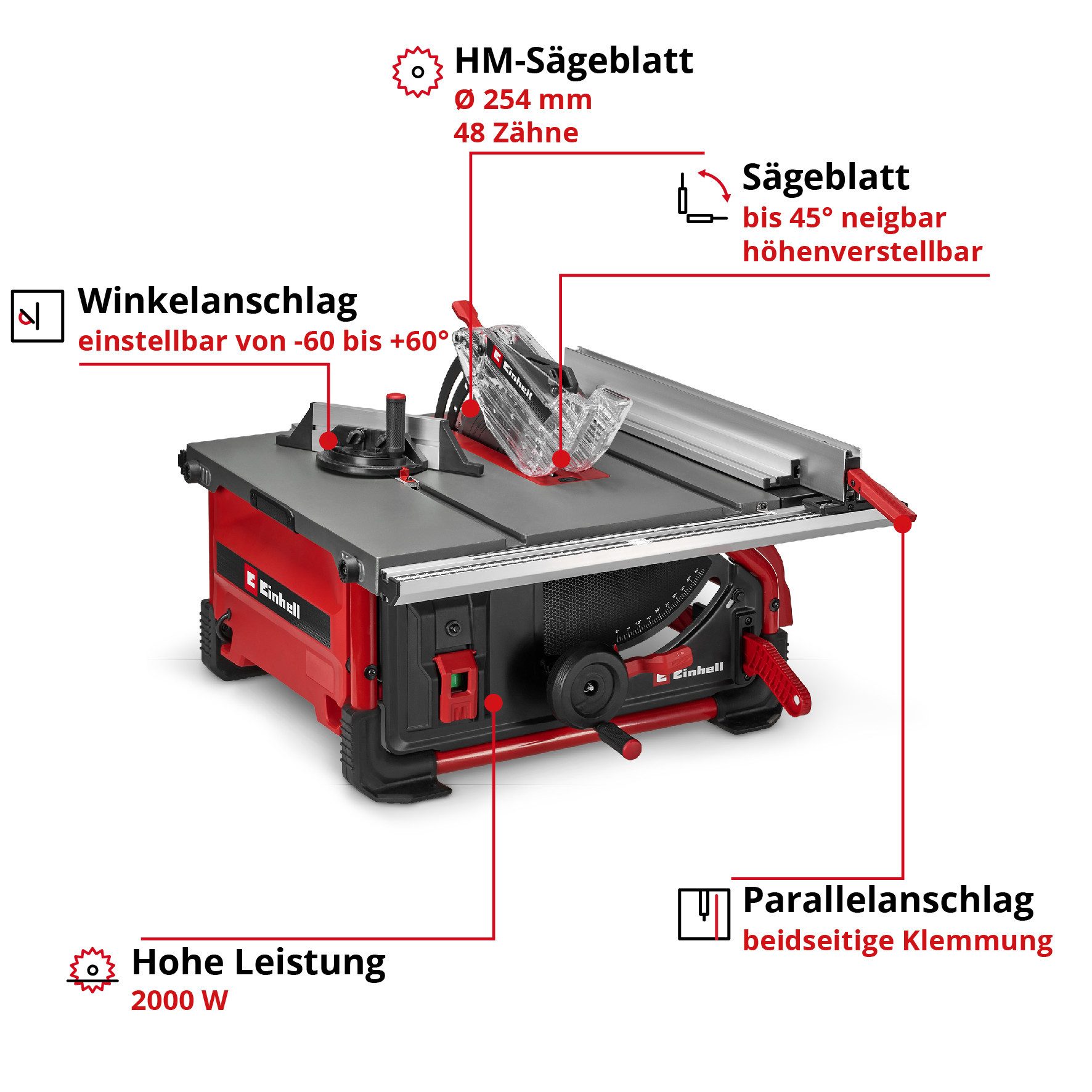 Einhell Tischkreissäge TE-TS 10 T