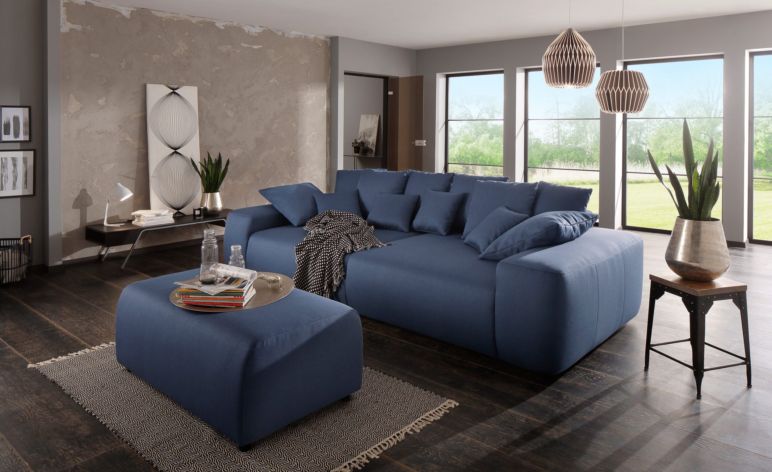 Big-Sofa SUNDANCE LUXUS von HOME AFFAIRE - Einrichtungsvorschlag