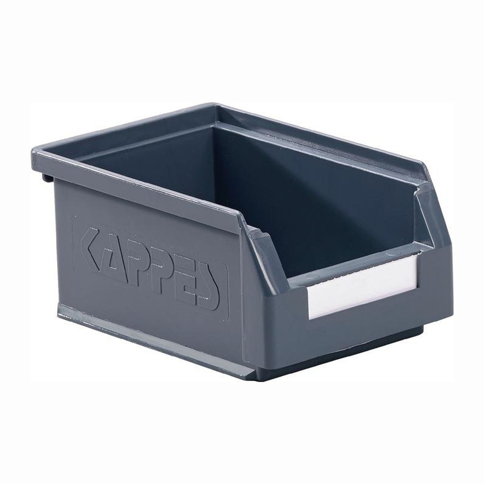 KAPPES Aufbewahrungsbox KAPPES Sichtlagerkasten L 160 x B 105 x H 75 mm grau - 6005.00.05...