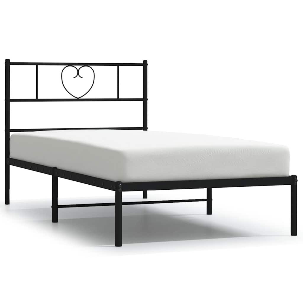 vidaXL Bett Bettgestell mit Kopfteil Metall günstig online kaufen