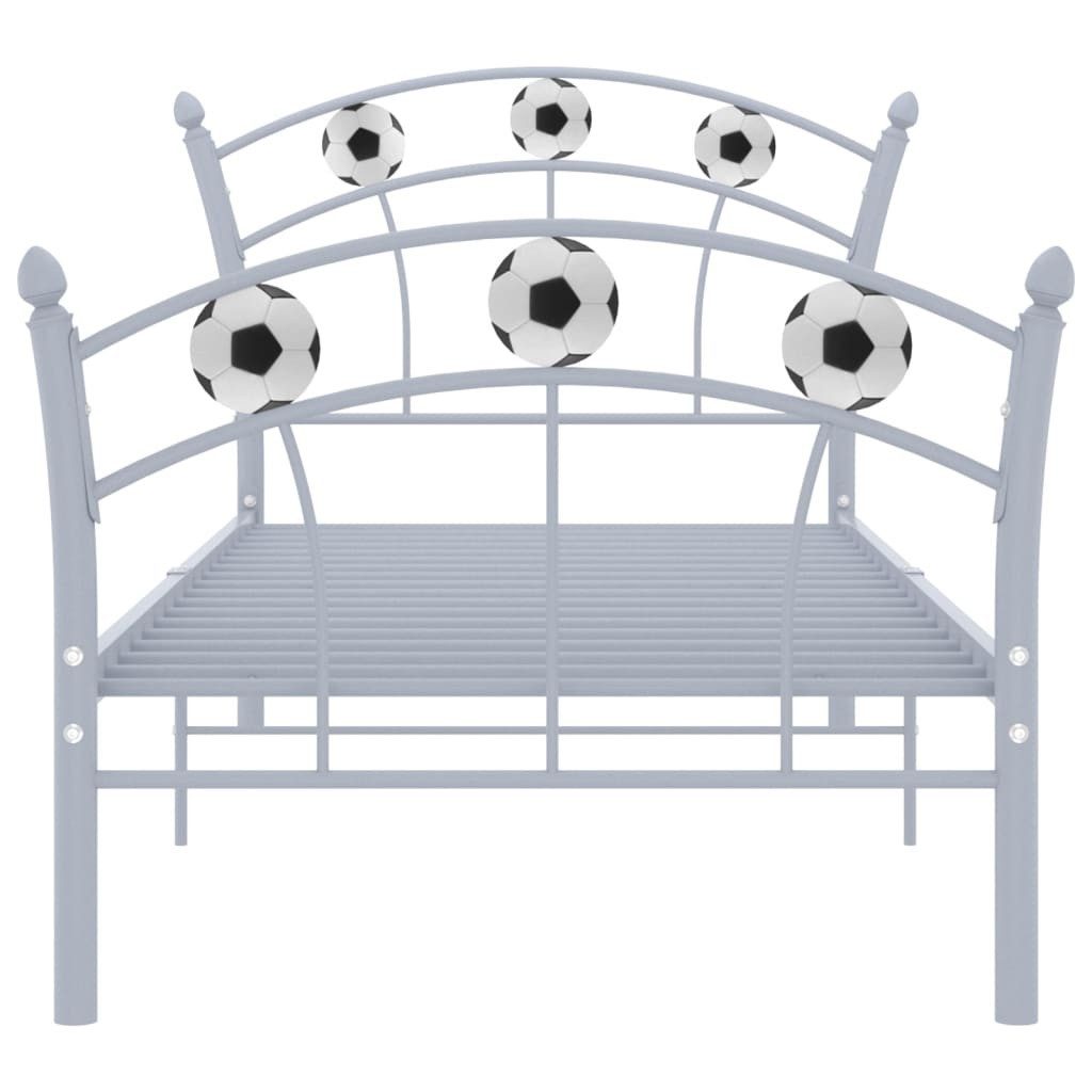 vidaXL Bett Einzelbett mit Fußball-Design Grau günstig online kaufen