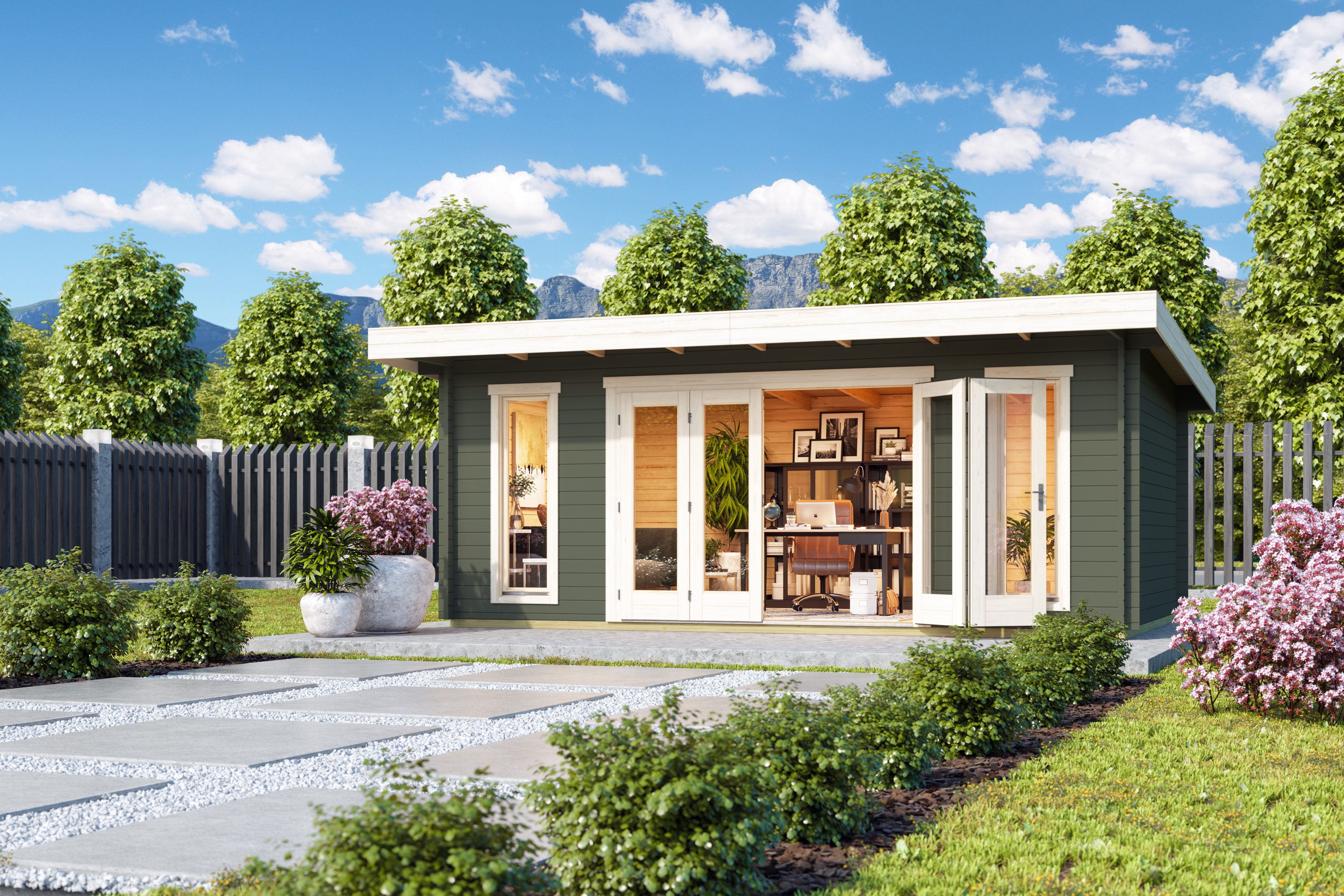 Nordic Holz Gartenhaus SUSSEX 2, BxT: 630x470 cm