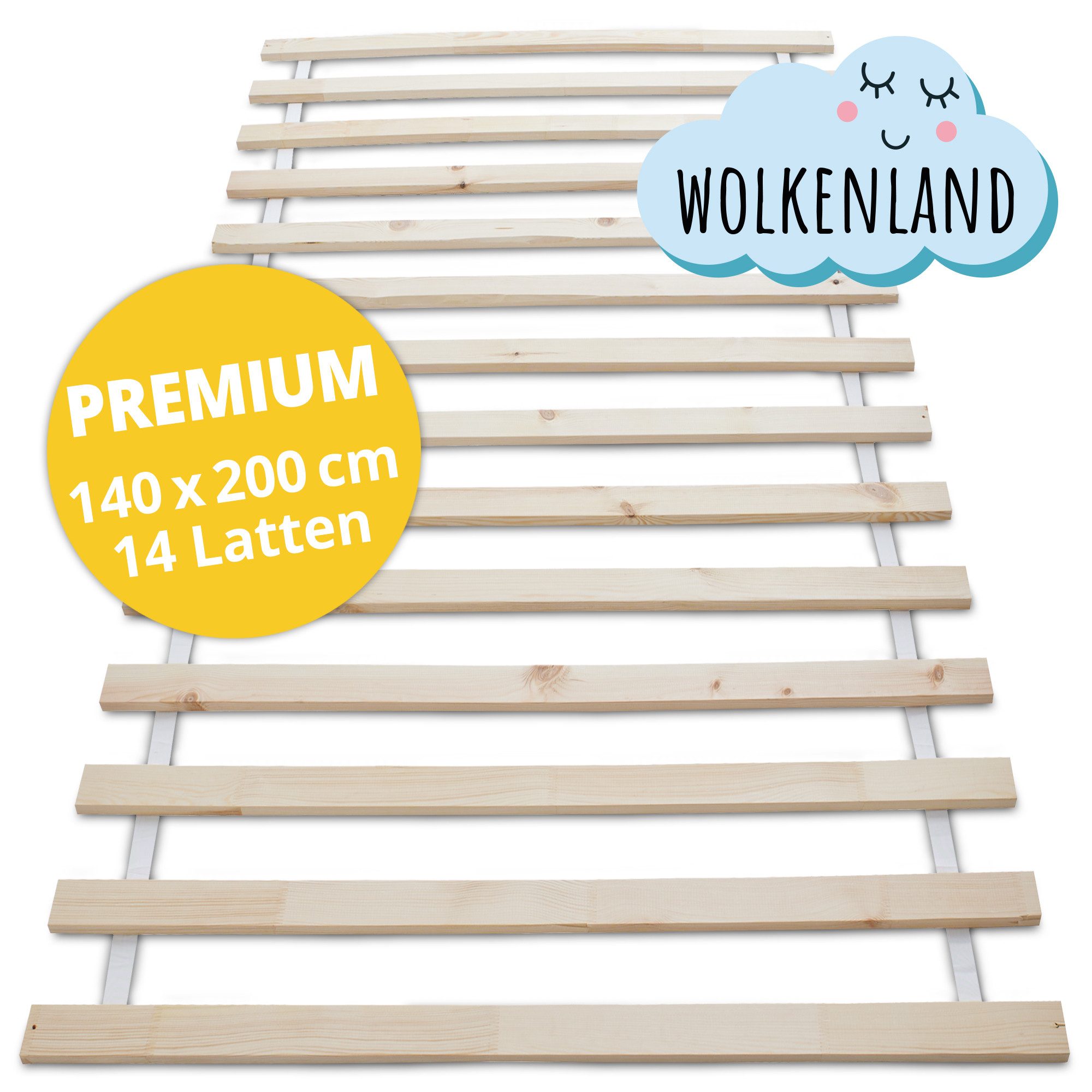 Lattenrost PREMIUM Rollrost 14 oder 23 Latten, Wolkenland, 400kg Tragkraft, günstig online kaufen