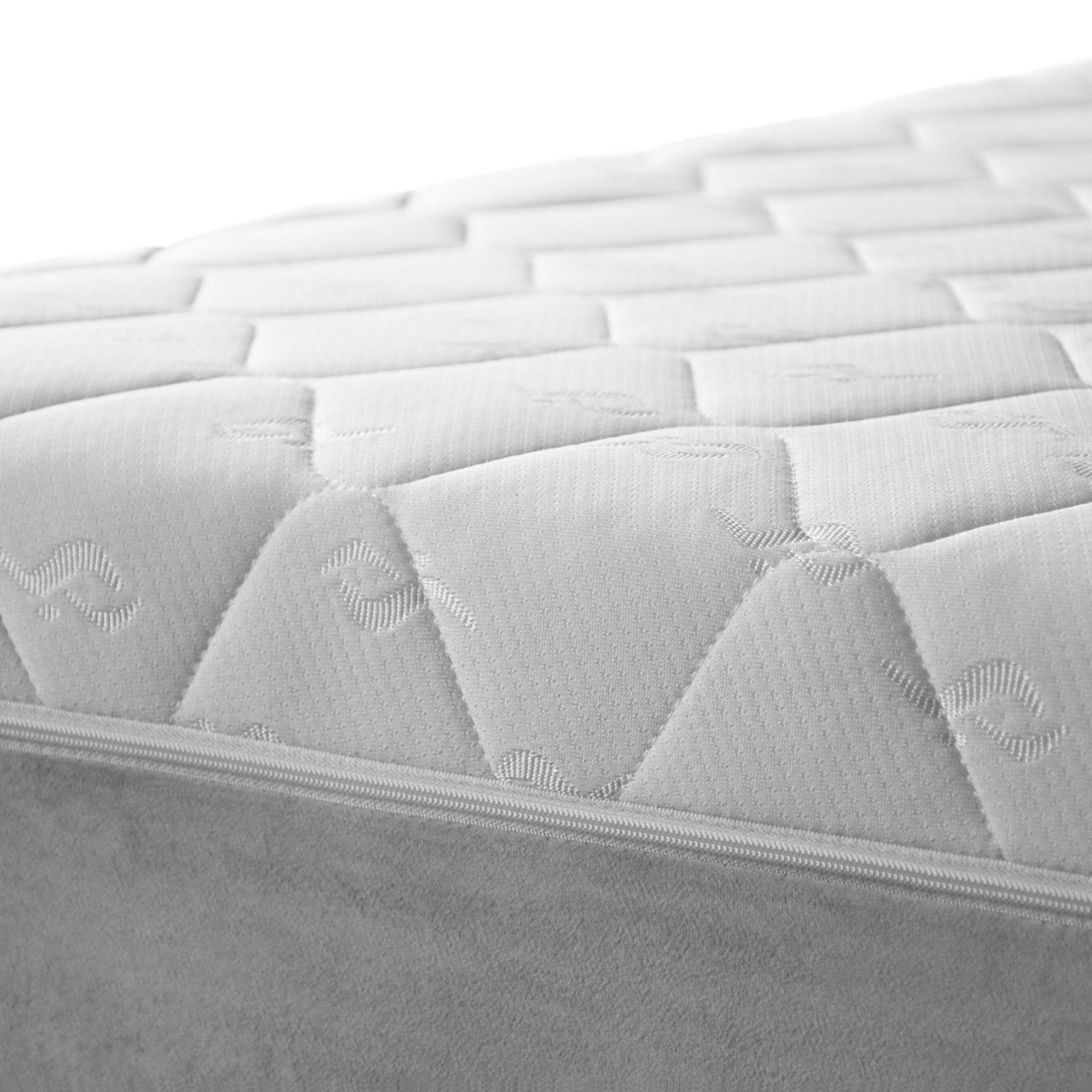 Bettkasten, Tulia, 244) aus Einzelbett (mono Beautysofa mit Velours 120x200 cm, Grau Topper, mit Boxspringbett
