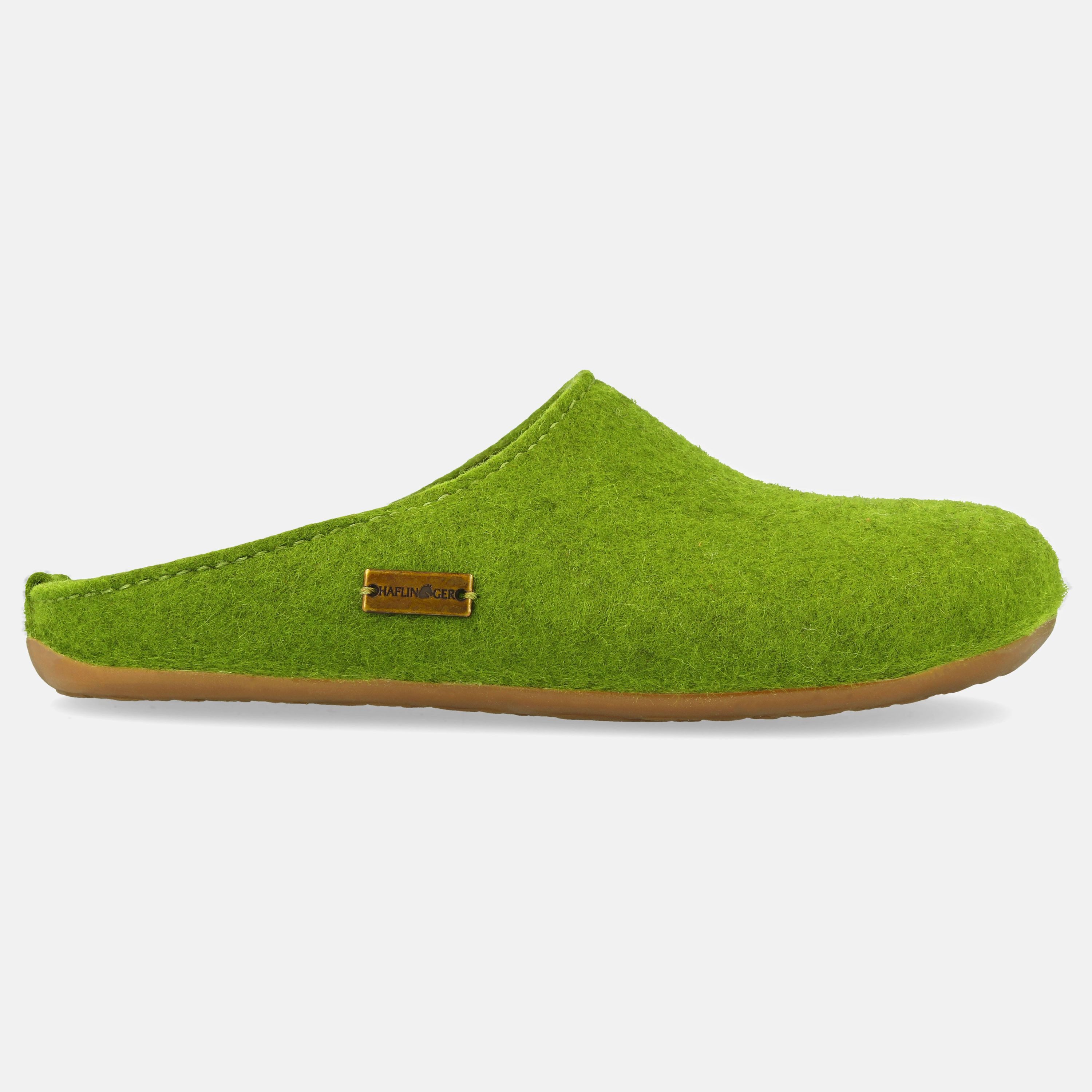 Haflinger Everest Fundus Pantoffel aus Wollfilz mit Gummisohle Hausschuh