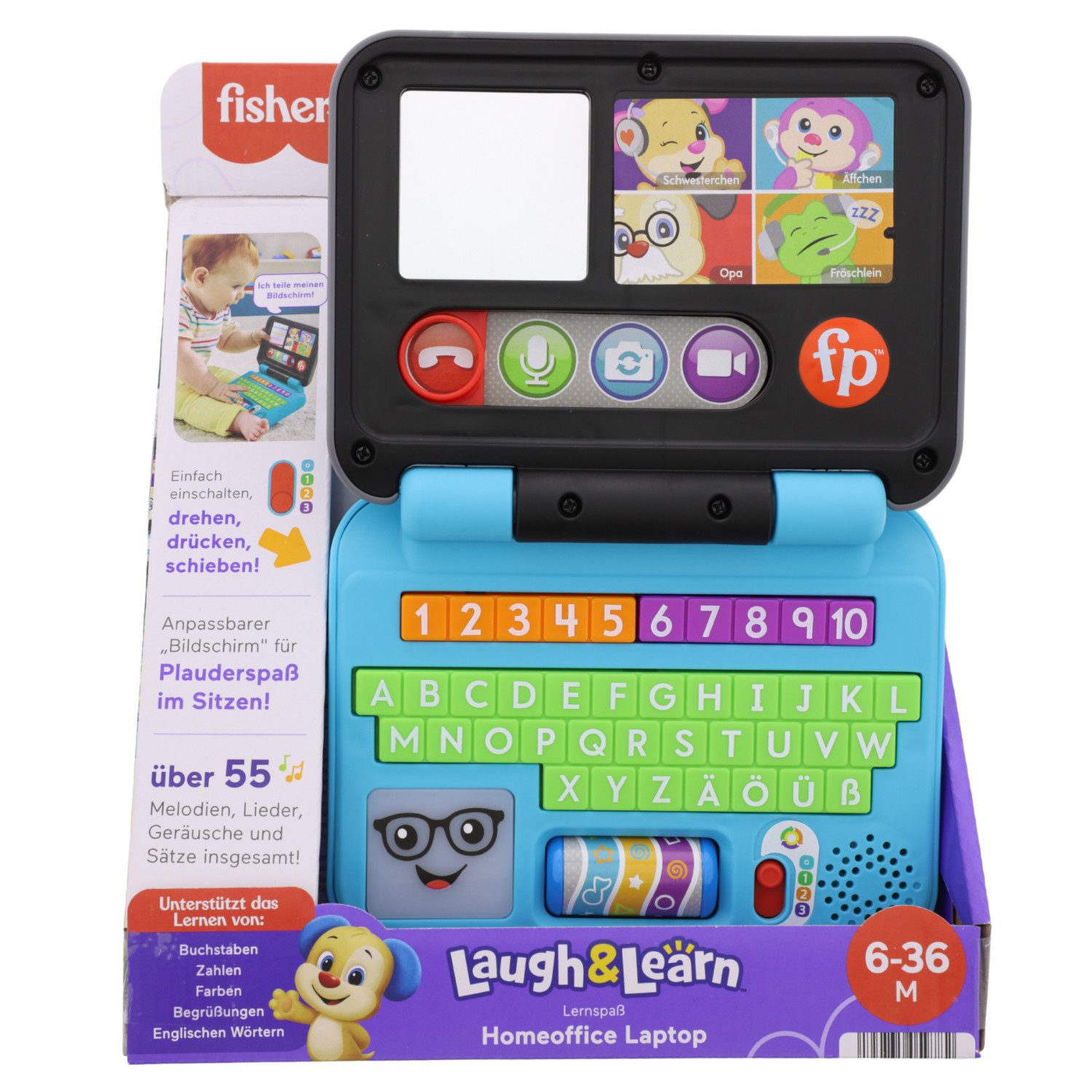 Fisher-Price® Lernspielzeug Fisher-Price Lernspaß Homeoffice Laptop Spielze günstig online kaufen