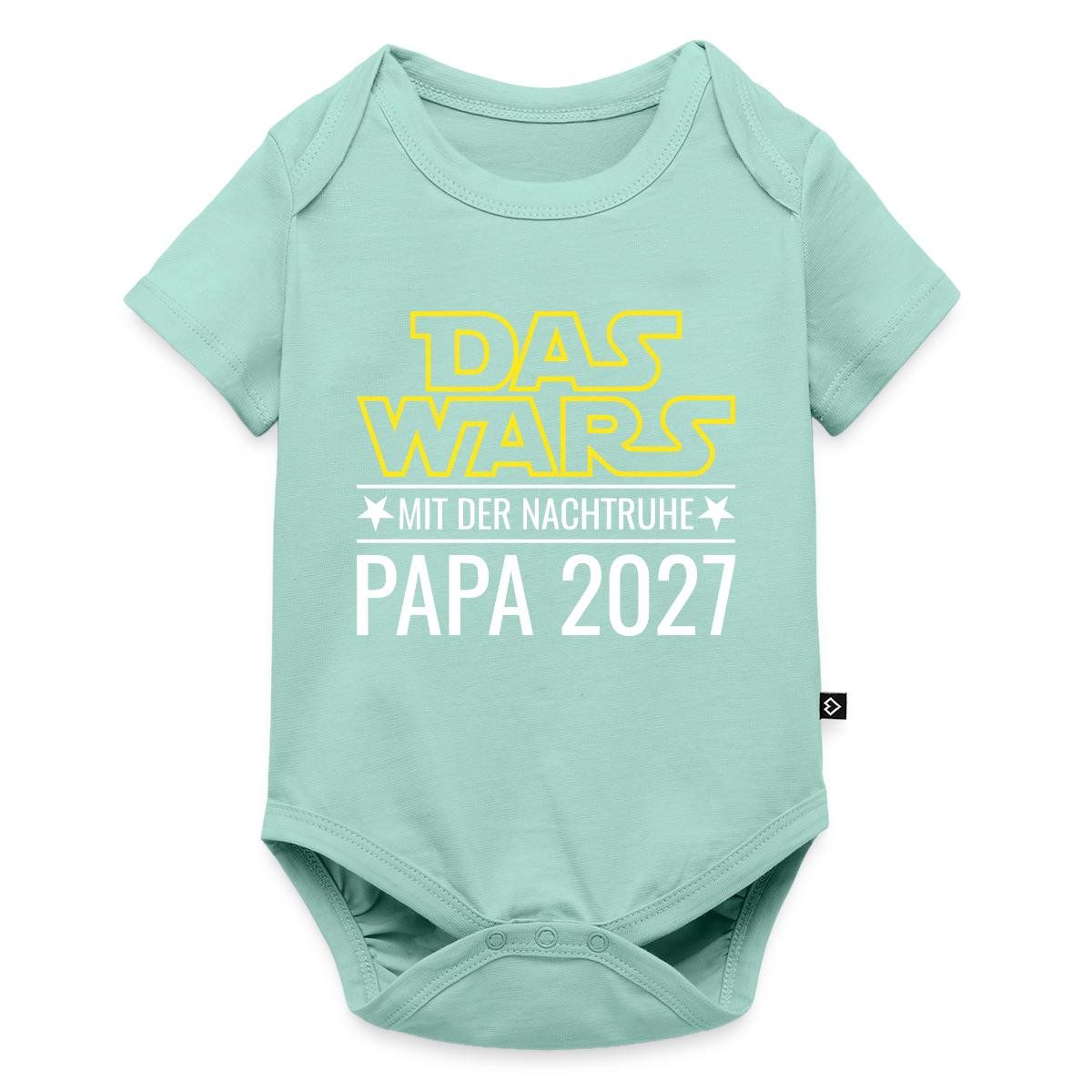 Spreadshirt Kurzarmbody Das Wars Mit Der Nachtruhe Papa 2027 Kurzarm Tages Baby Body (1-tlg)
