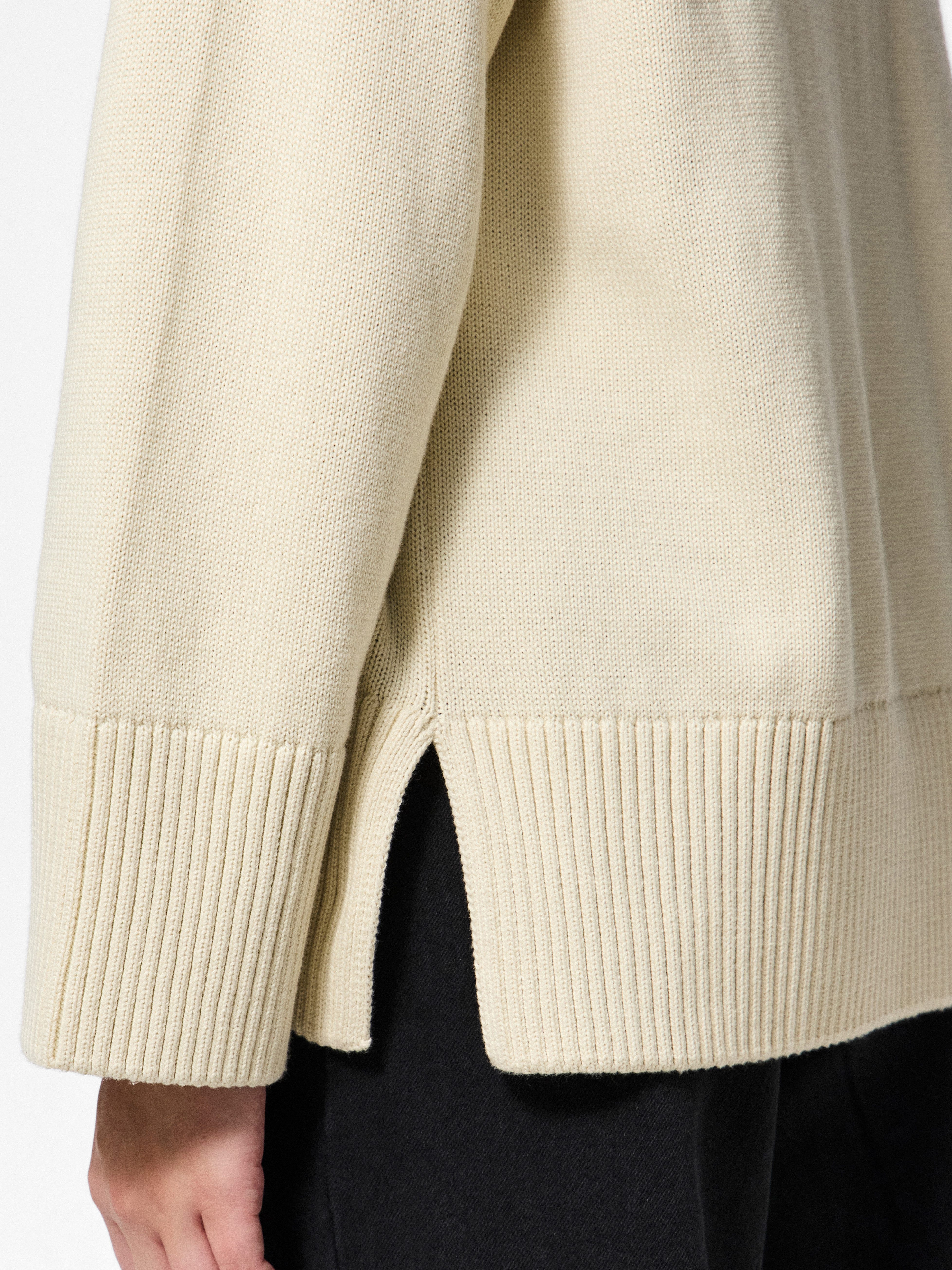 pieces Rundhalspullover PCAVA LS O-NECK SLIT KNIT NOOS günstig online kaufen