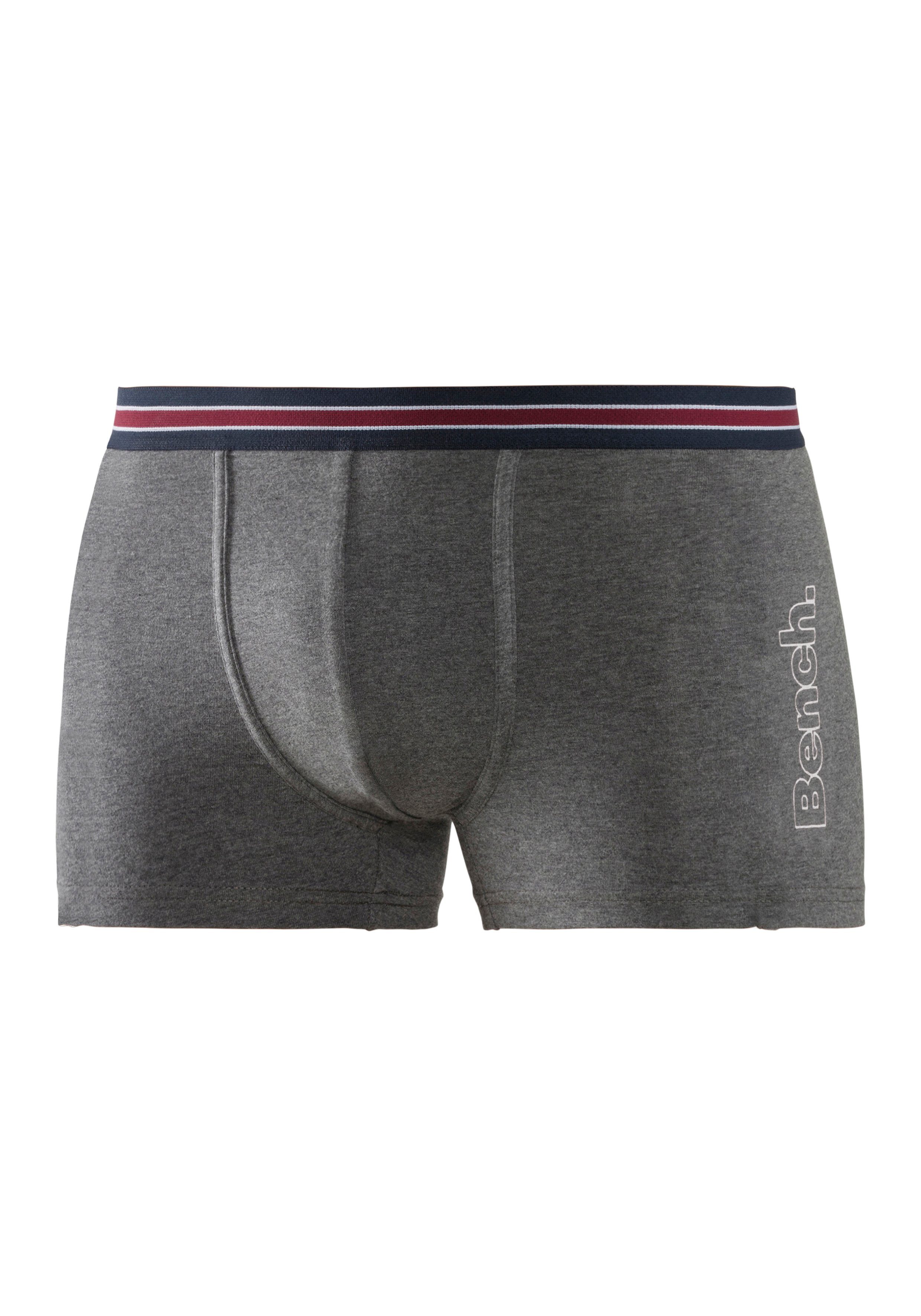 Bench. Boxer Boxershorts für Herren (Packung, 4-St) Unterhosen mit seitlichem Logo Druck – Bild 5 von 5