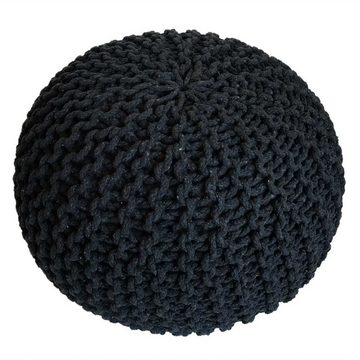 soma Sessel Pouf Ø 55 cm Strickhocker Sitzpouf Sitzpuff Bodenkissen nachhalti, Stuhl Sessel Sitzplatz Sitzmöbel