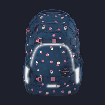 coocazoo Schulranzen Schulrucksack-Set MATE Bubble Dreams 3-teilig (Rucksack, Mäppchen, Sporttasche), ergonomisch, reflektiert, Körpergröße: 135 - 180 cm