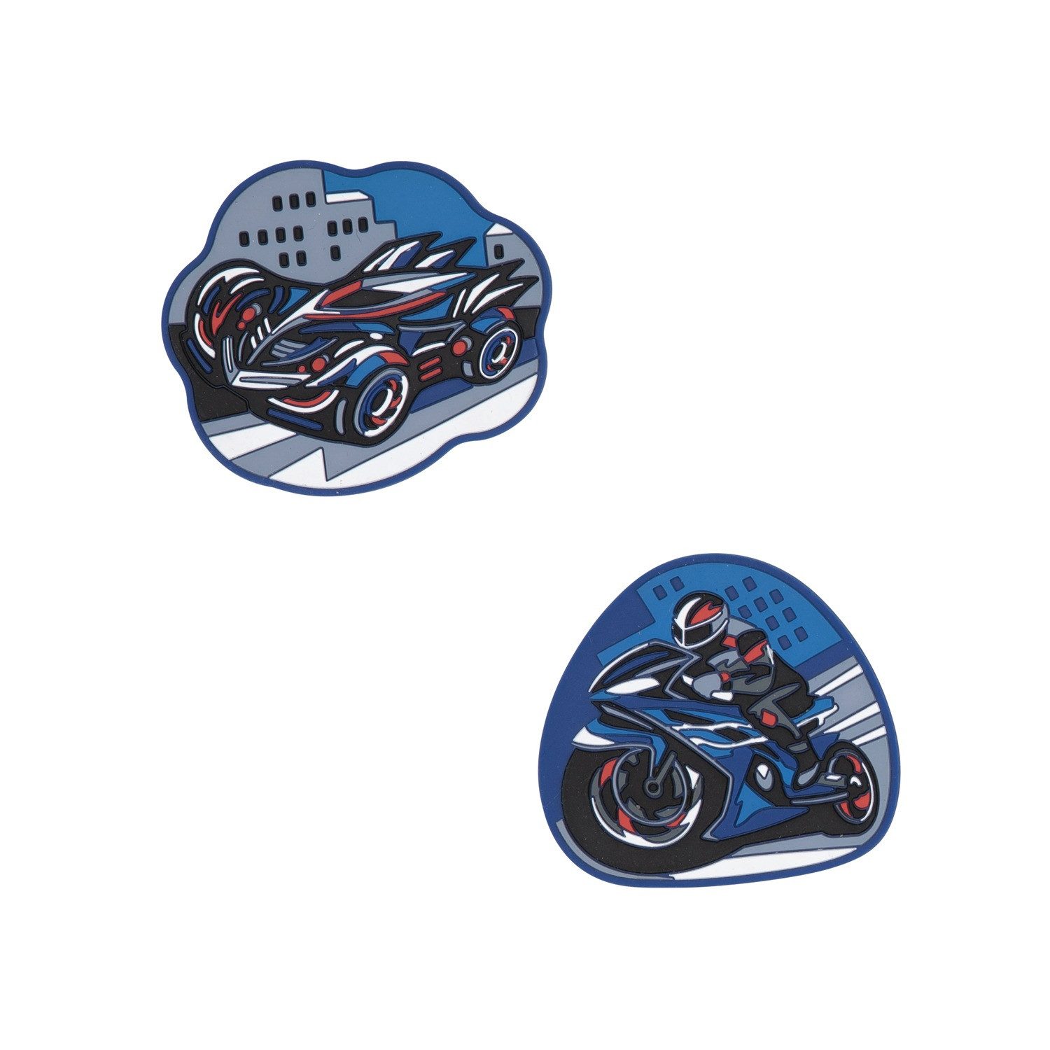 DerDieDas® Schulranzen DerDieDas Wechselbuttons, 2tlg. Turbo Speed