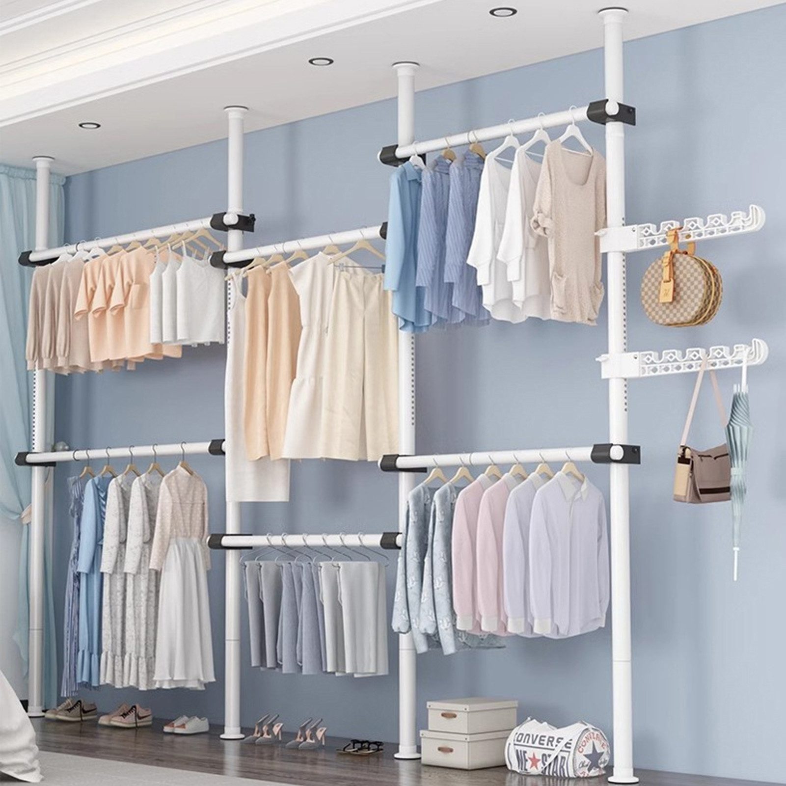 Vellora Kleiderbügel Kleiderständer, teleskopierbarer Kleiderstab, (1-tlg), günstig online kaufen