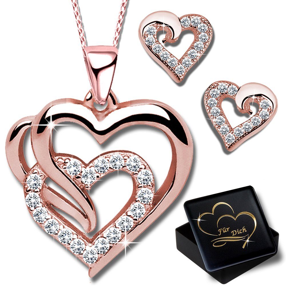 Limana Schmuckset Silber 925 God Rosegold günstig online kaufen