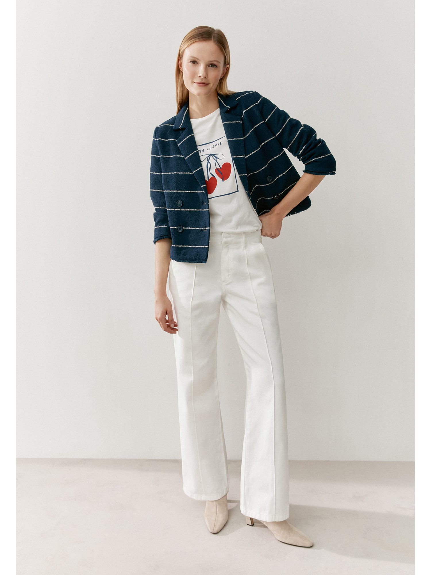 MORE&MORE Kurzarmshirt süßes Kurzarmshirt, Frontprint günstig online kaufen