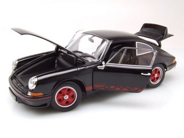 Welly Modellauto Porsche 911 Carrera RS 1973 schwarz rot Modellauto 1:18 Welly, Maßstab 1:18