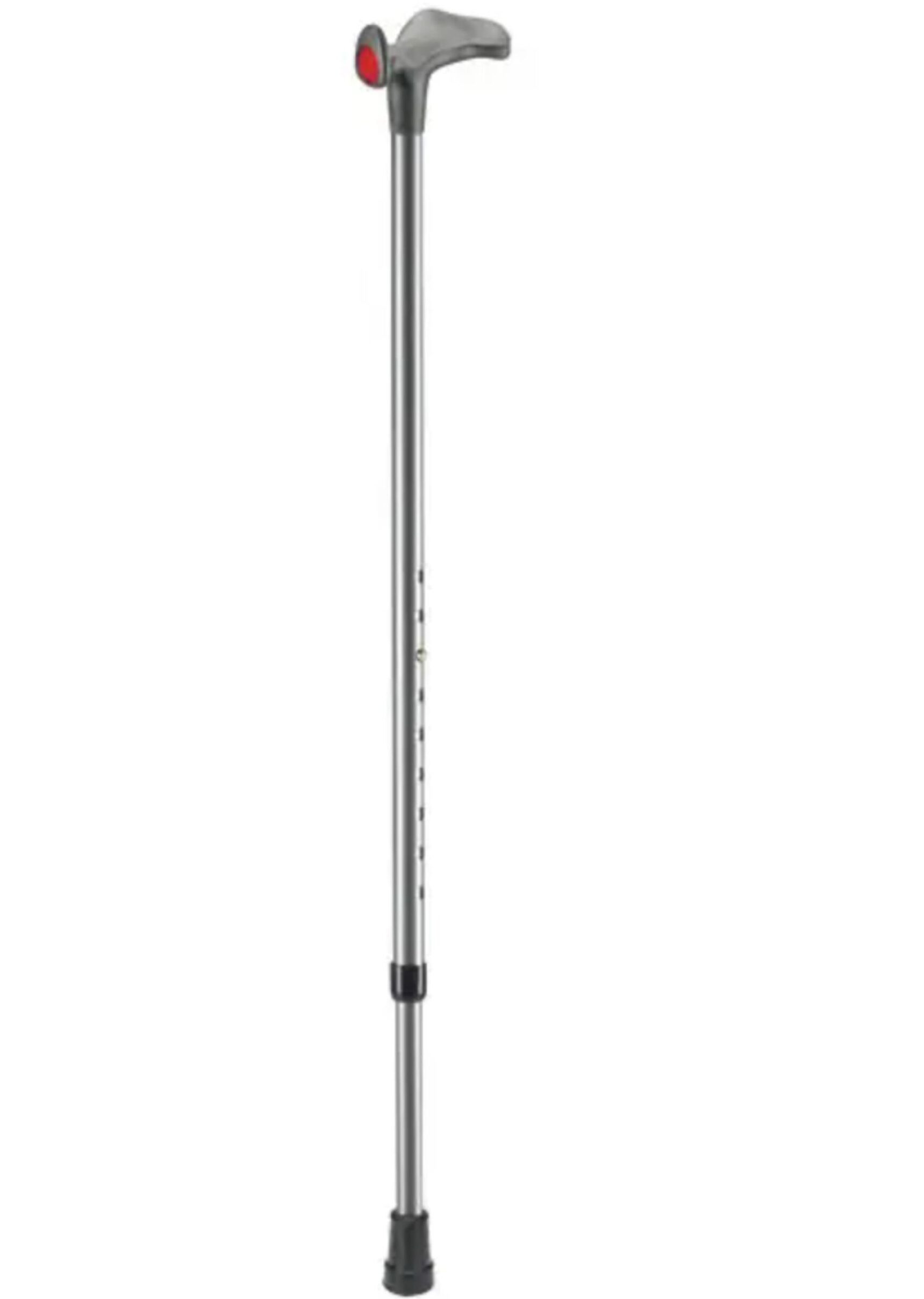 DocMed Gehstock Sicher, Komfortabel und höhenverstellbar für ermüdungsfreies Gehen, Ergonomisch, Speziell geformter Handgriff, 1-tlg., Sicher unterwegs, Für Rechts- und Linkhänder, Belastbar bis 130kg