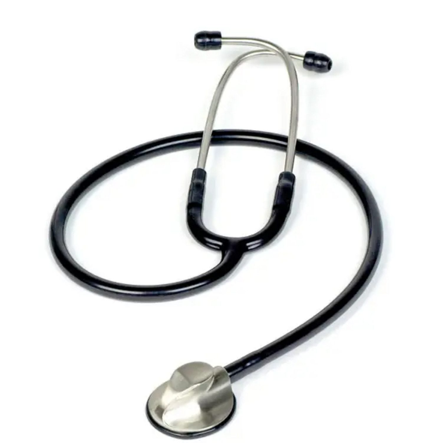 DocMed Stethoskop Kardiologie Stethoskop Classic II, (Spar-Set Zusätzliche Komponenten inklusive, Detaillierte Klangübertragung), Ersatzmembran und Ohroliven, aus Edelstahl