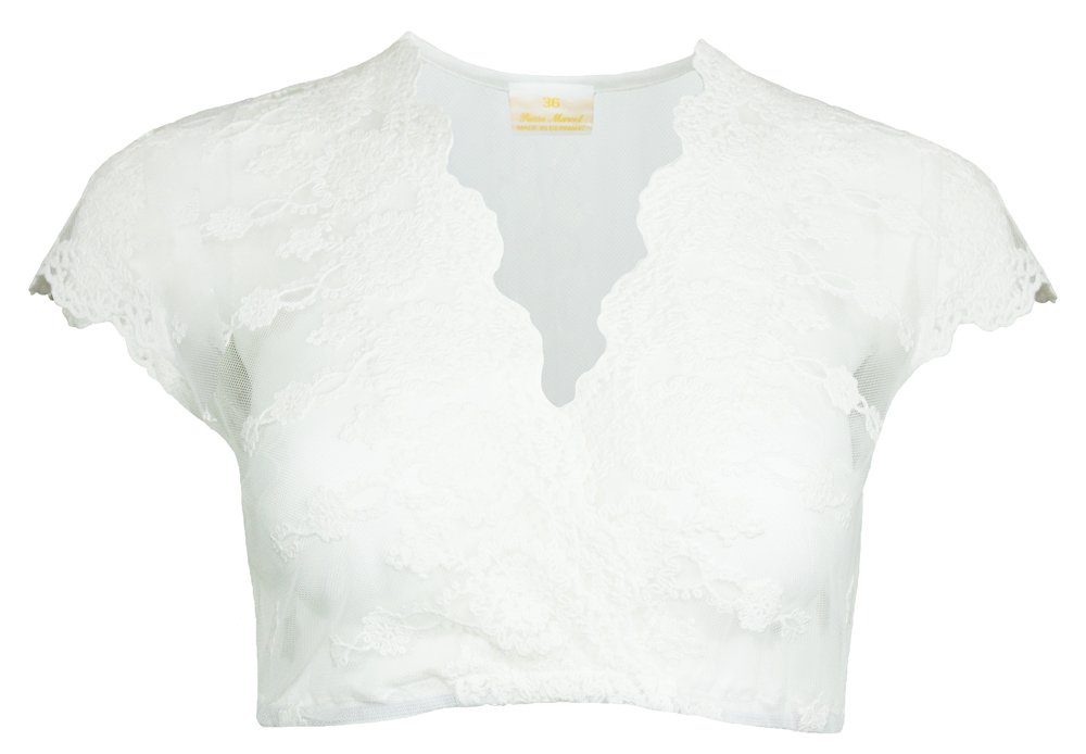 Dirndlbluse Pierre Marcel Spitzen Dirndlbluse Hjördis - Ecru