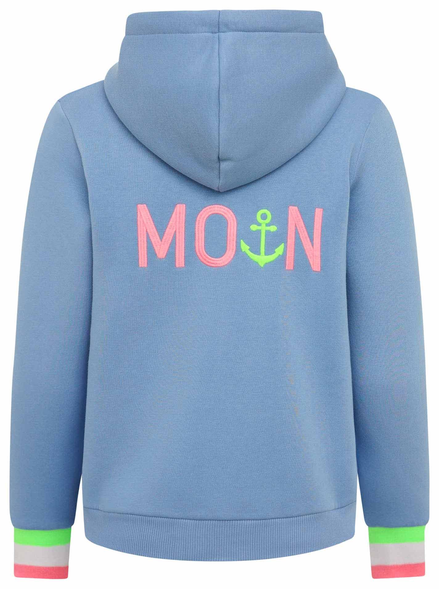 Zwillingsherz Kapuzensweatjacke Hoodiejacke Moin" Mit Kapuze günstig online kaufen