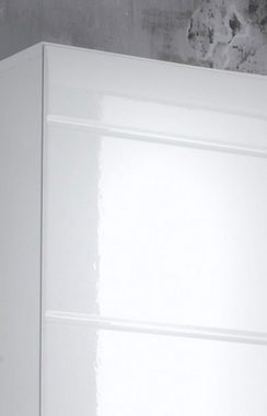 trendteam Hängeschrank Gloss (Badschrank 30x77 cm) weiß Hochglanz