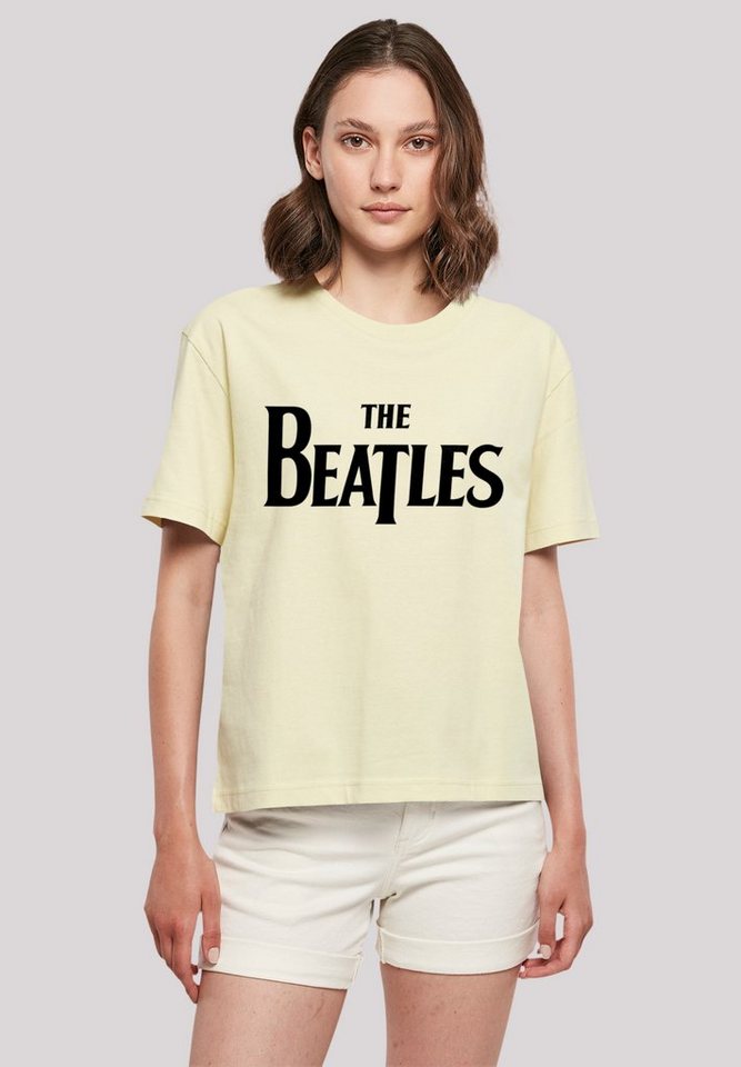 F4NT4STIC T-Shirt The Beatles Logo Print, Fällt weit aus, bitte eine Größe  kleiner bestellen