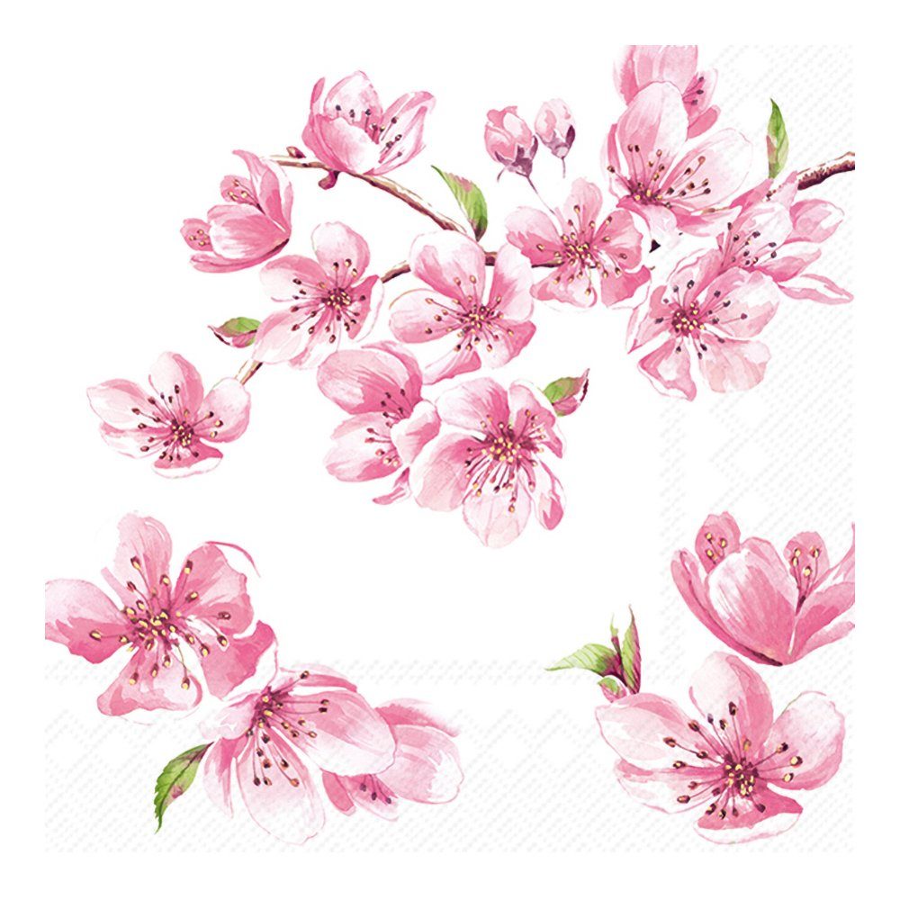 IHR Papierserviette Sakura Rose, (20 St), 33 cm x 33 cm