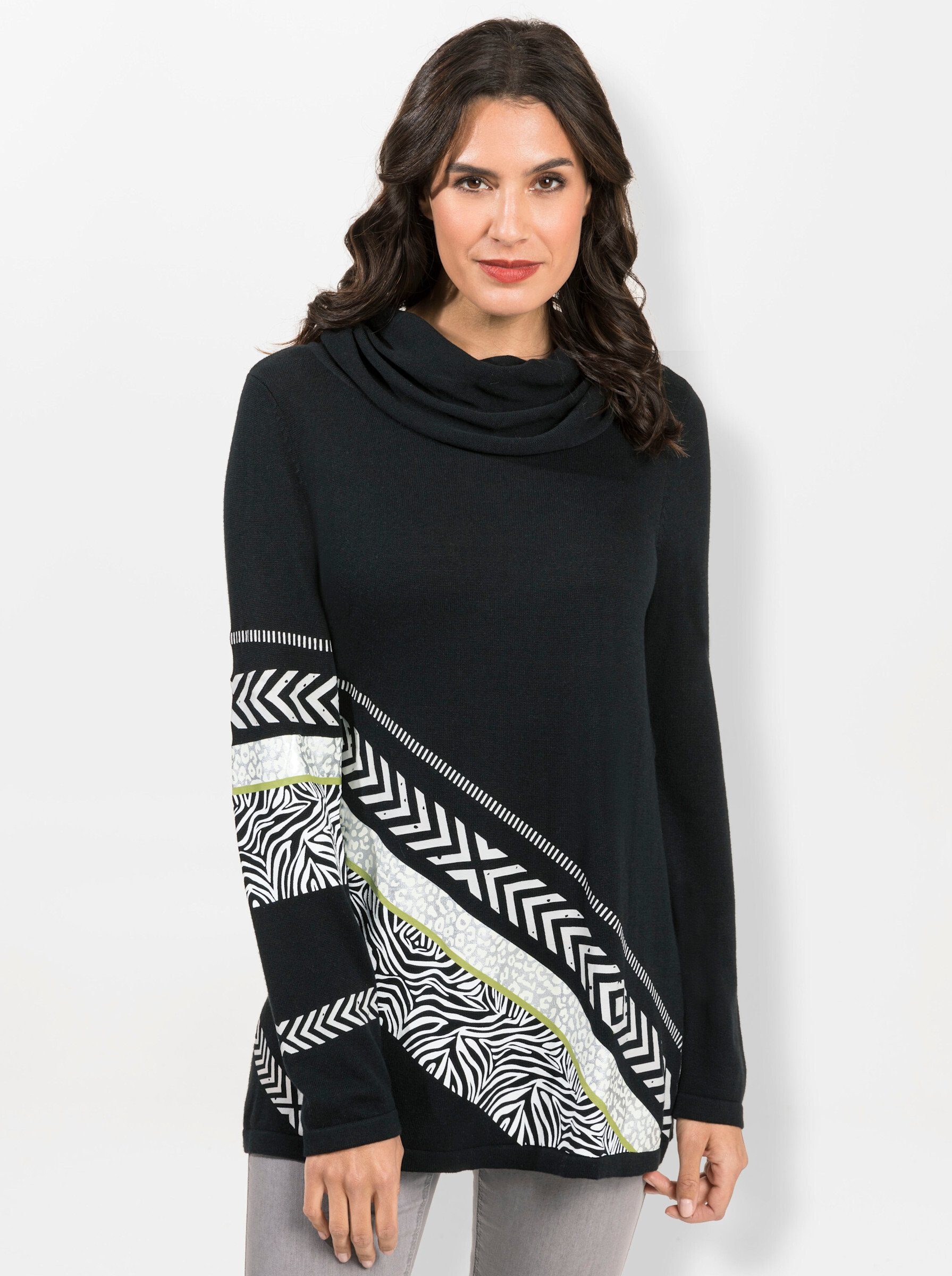 creation L Strickpullover Pullover Langarm Jersey