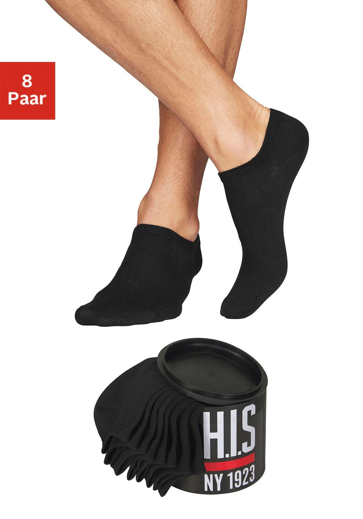 H.I.S Sneakersocken (Dose, 8-Paar) in der Geschenkdose