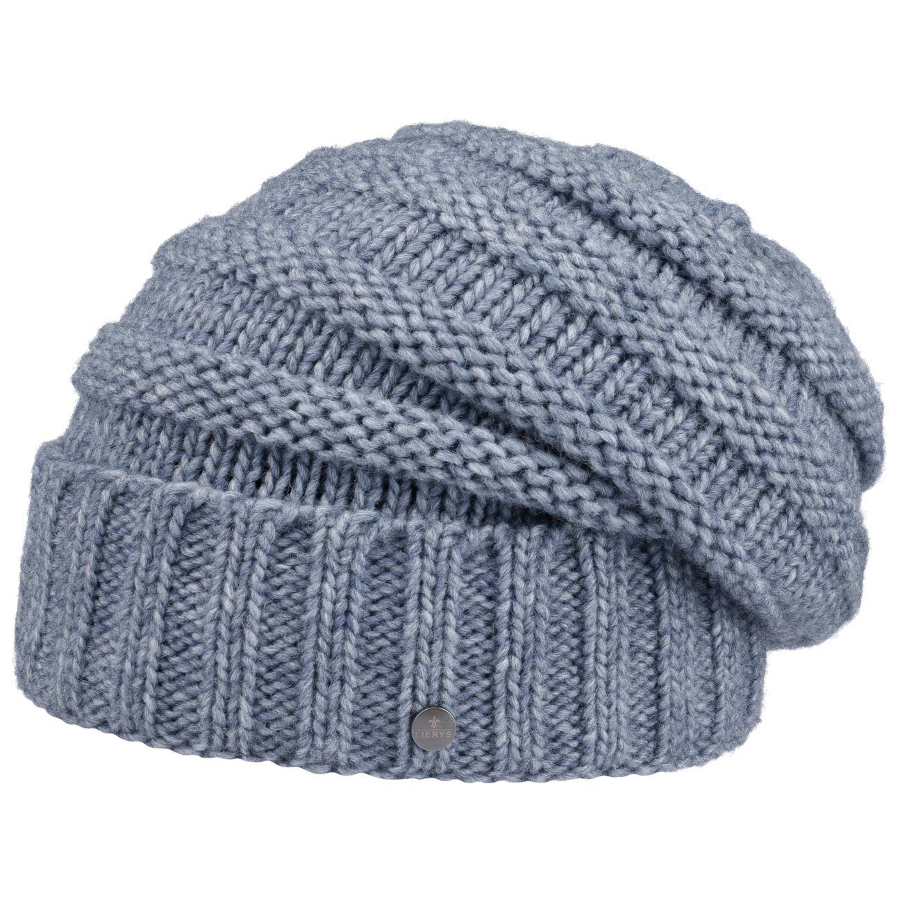 Lierys Beanie (1-St) Strickmütze mit Futter, Made in Germany hellblau