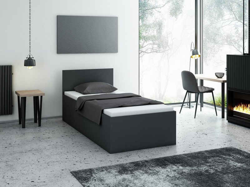 pressiode Bettgestell Bett mit Lattenrost - Jugendbett - Doppelbett mit/ohne Matratze